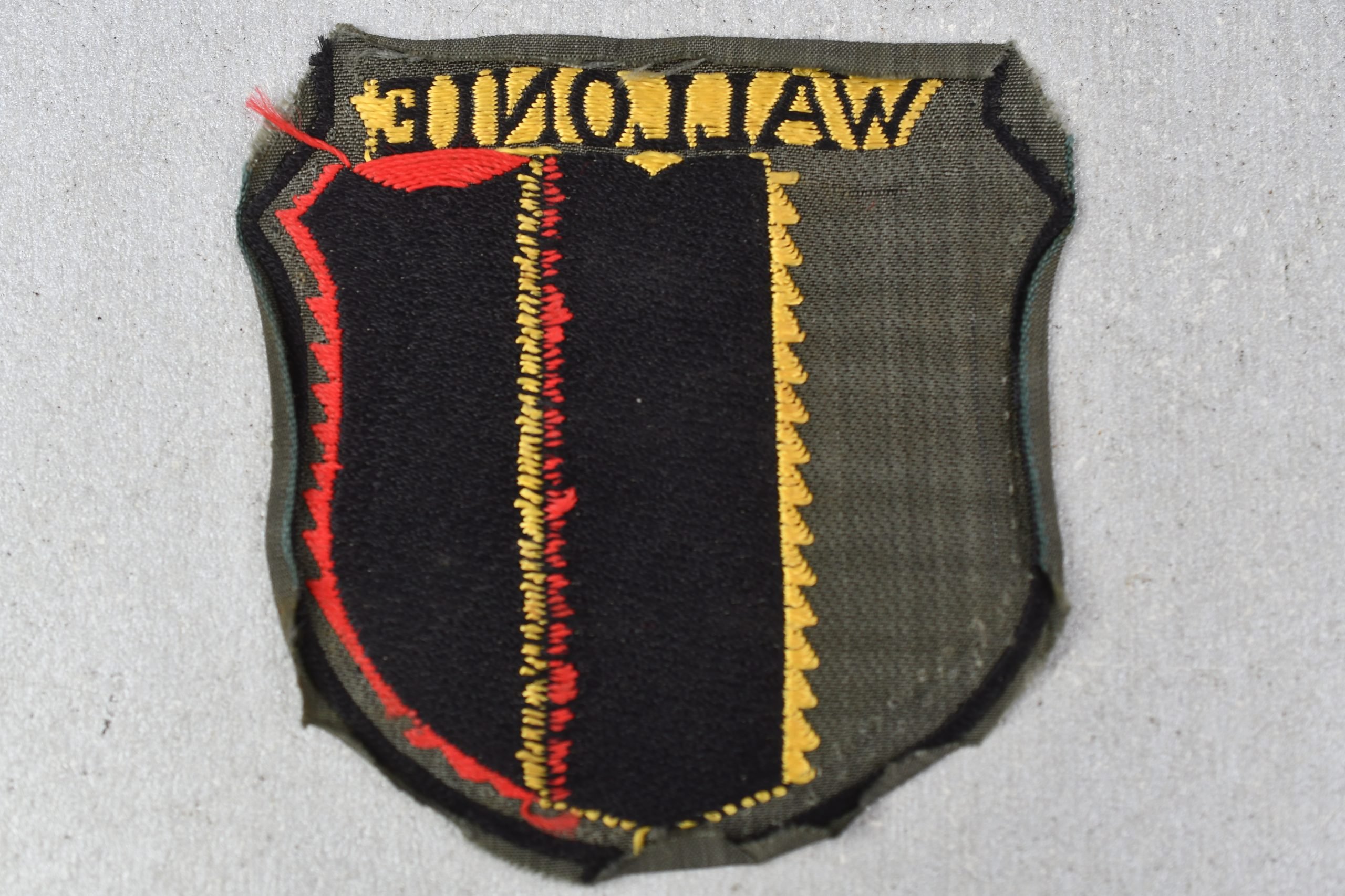 RARE Army/Waffen-SS Belgian collaboration 'Wallonie' volunteer sleeve shield — image 4