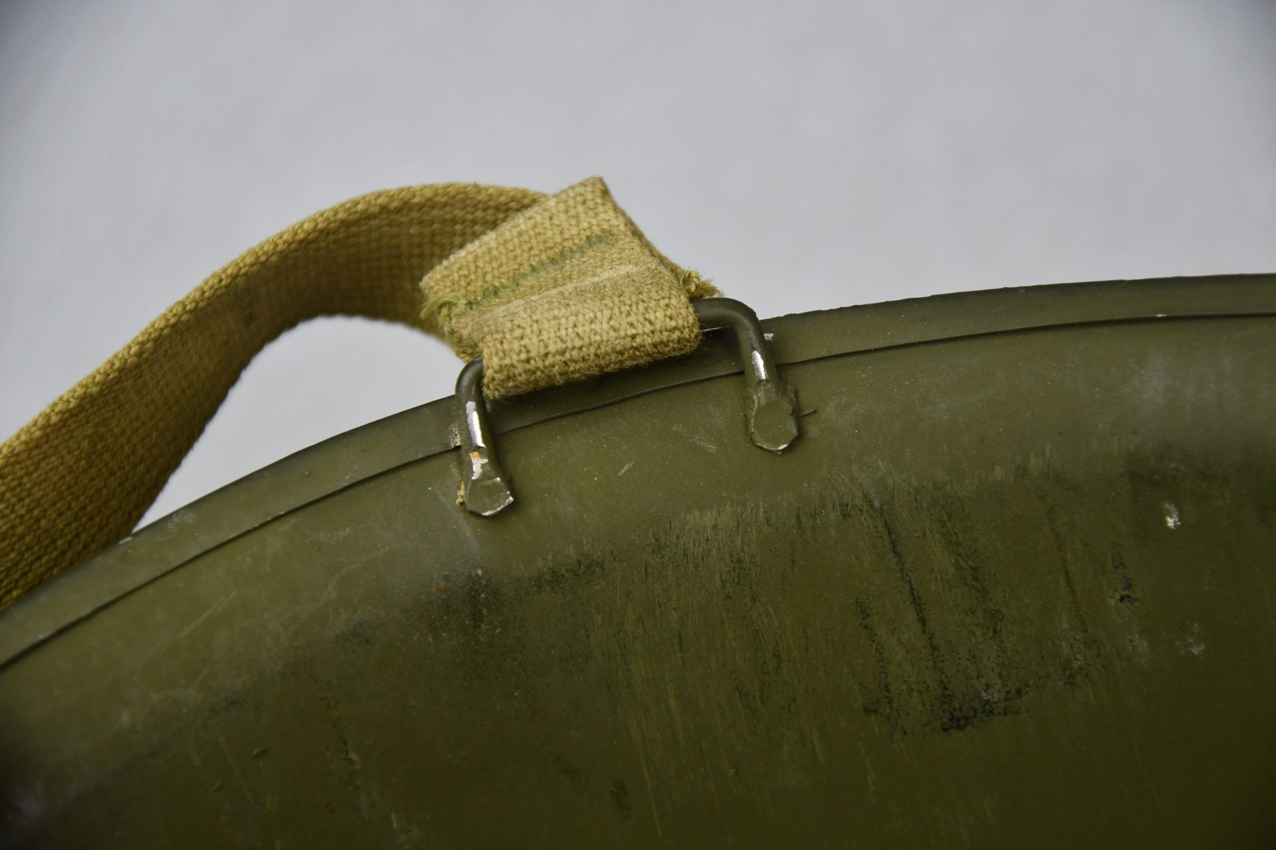 RARE US WW2 M1 helmet with low pressure St. Clair liner — image 17