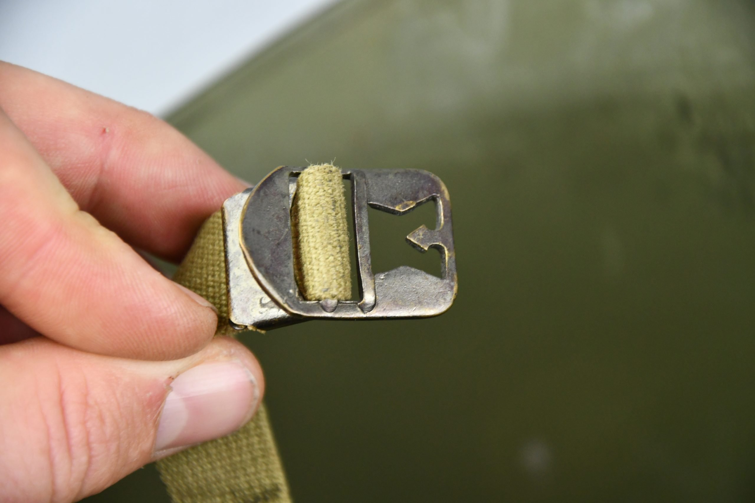 RARE US WW2 M1 helmet with low pressure St. Clair liner — image 19