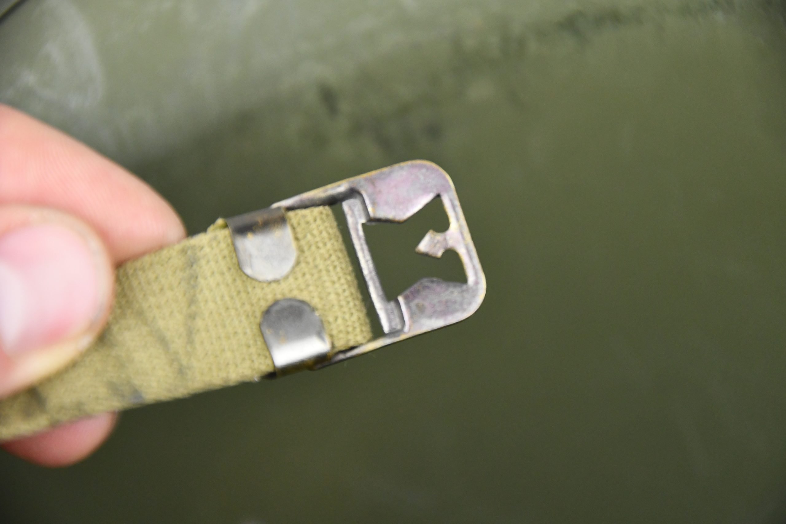 RARE US WW2 M1 helmet with low pressure St. Clair liner — image 20