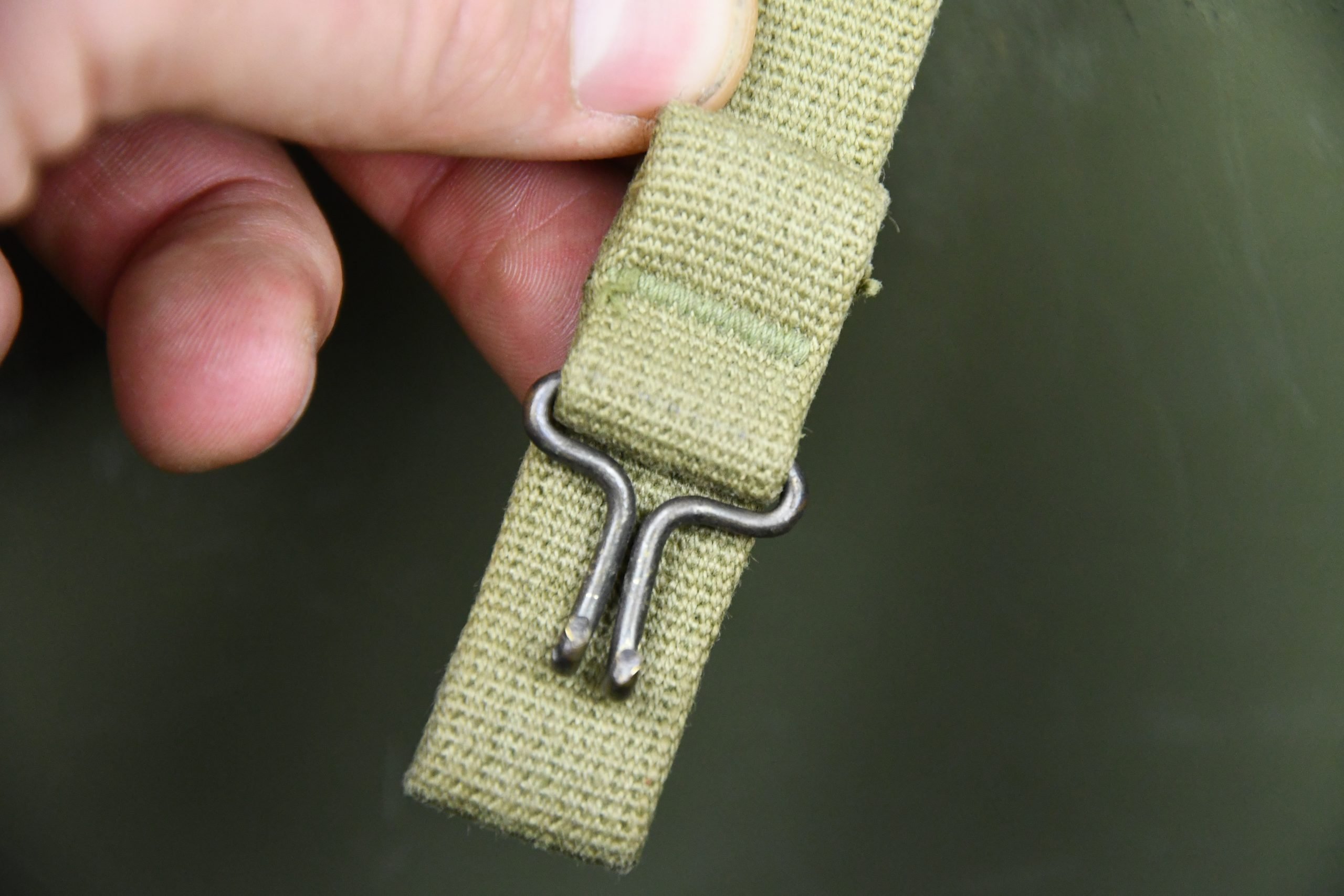 RARE US WW2 M1 helmet with low pressure St. Clair liner — image 22