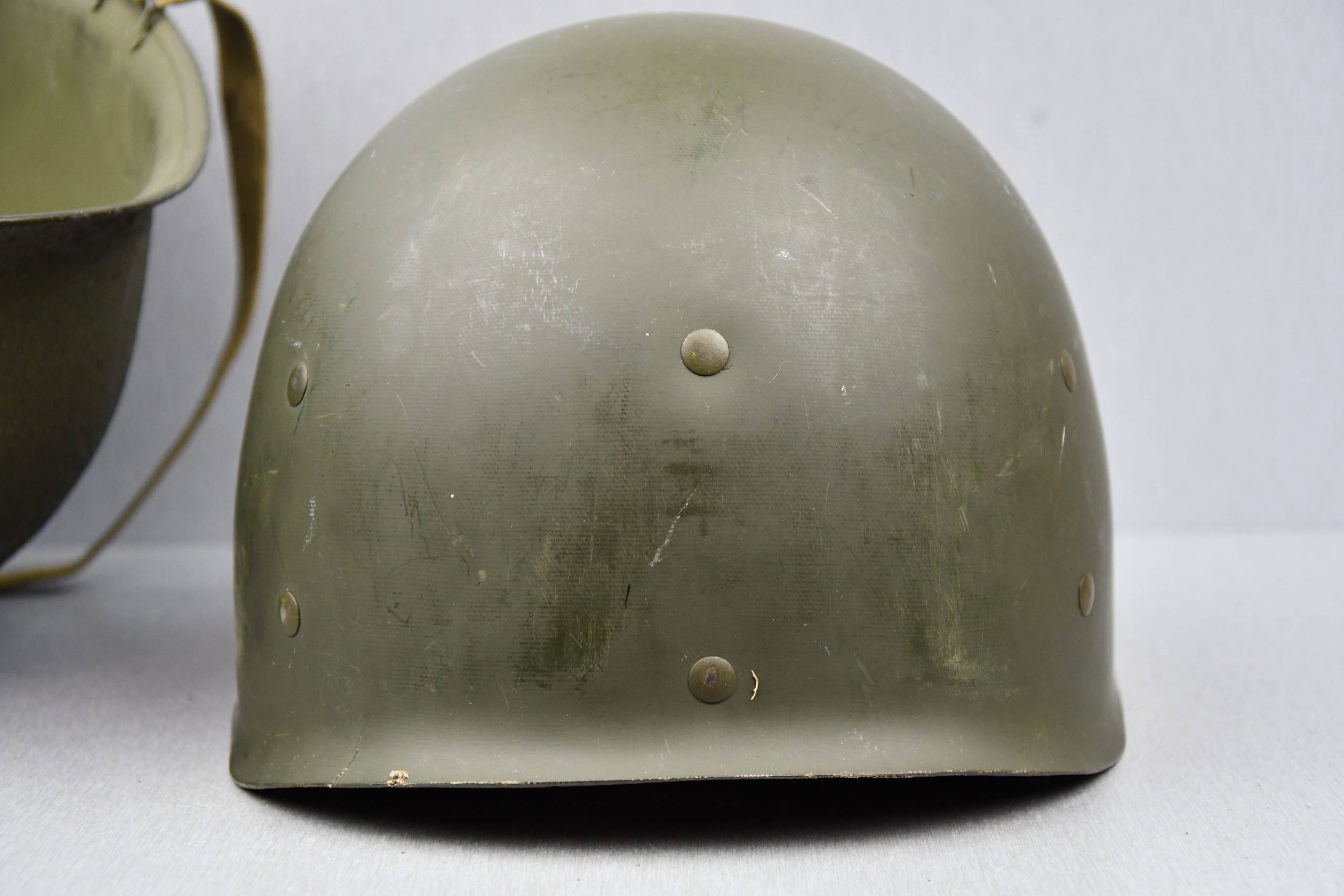 RARE US WW2 M1 helmet with low pressure St. Clair liner — image 28