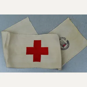 Wehrmacht medic 'Sanitäter' armband with DRK acceptance stamp