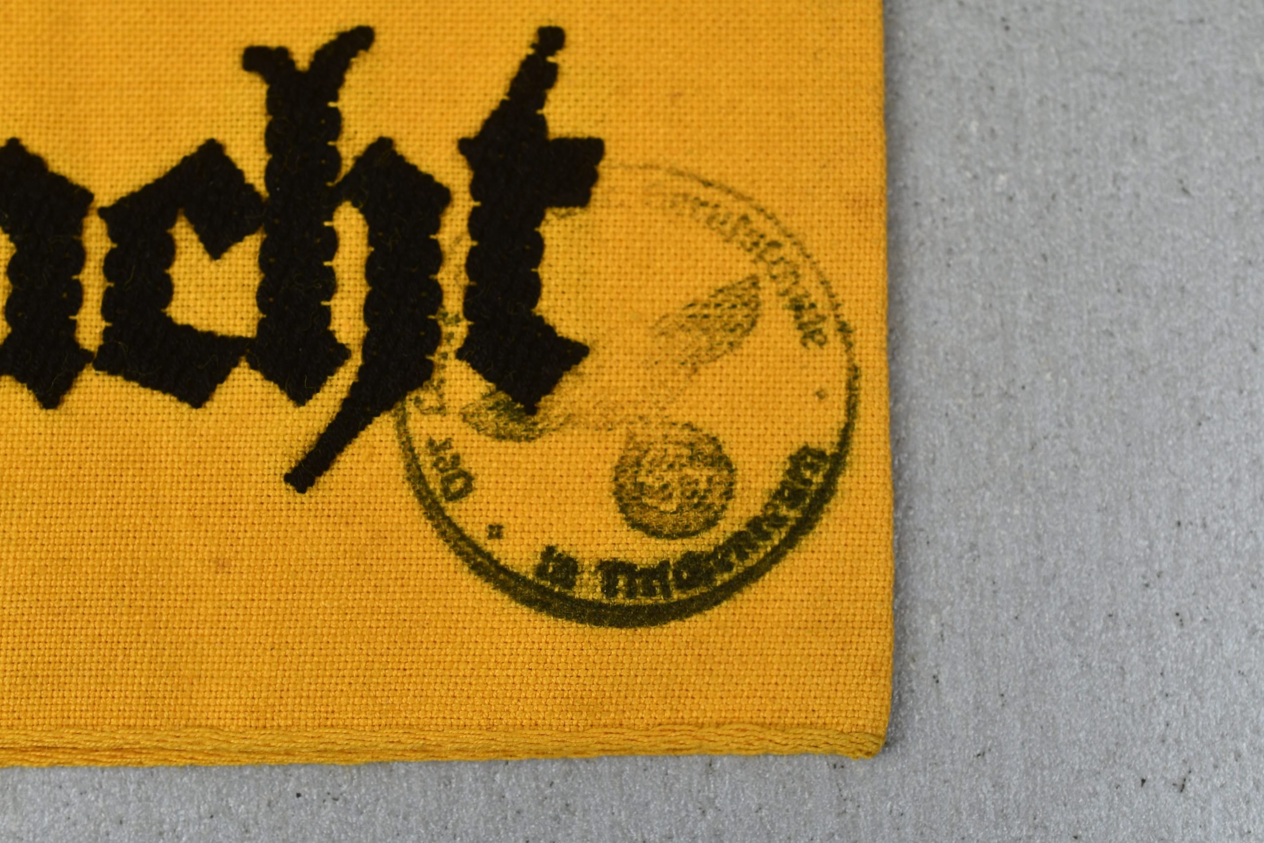 Deutsche Wehrmacht service armband with acceptance stamp — image 2