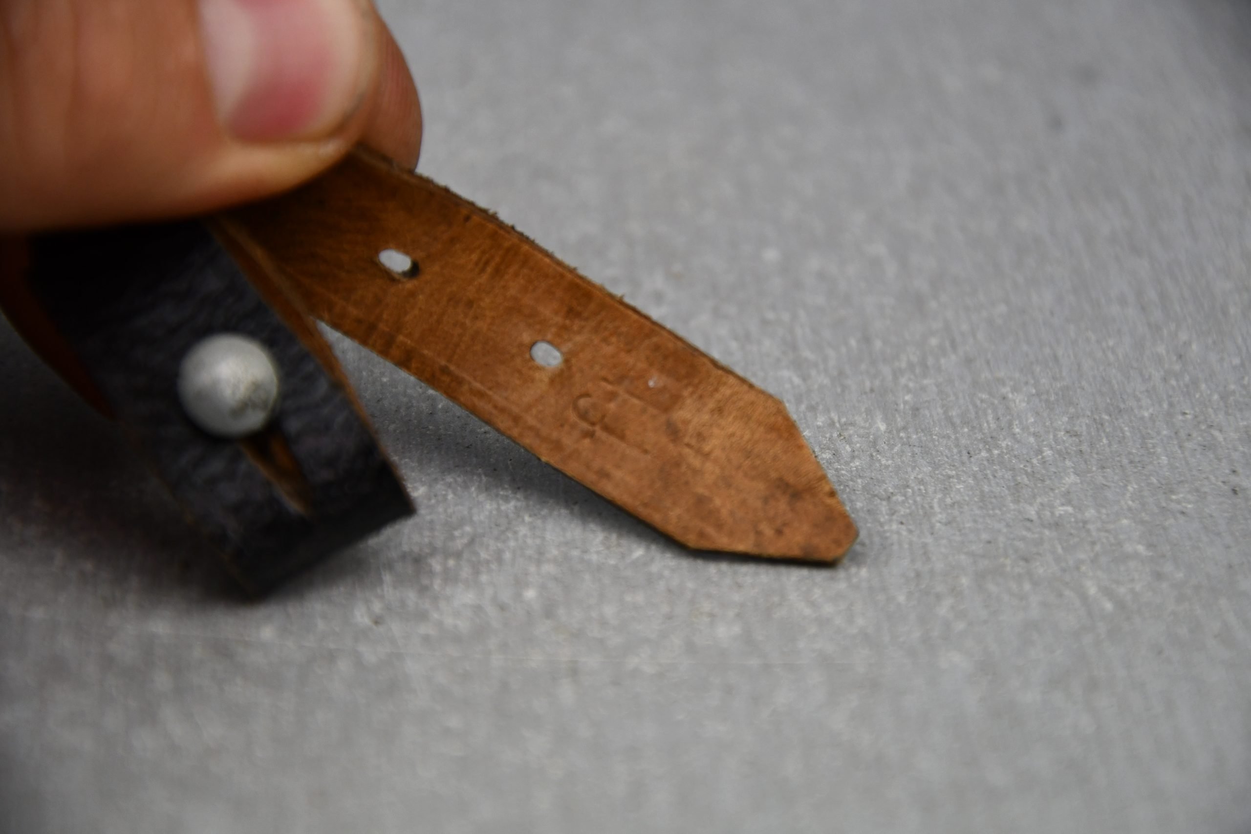 German helmet chin strap by ftb 1944 — image 3