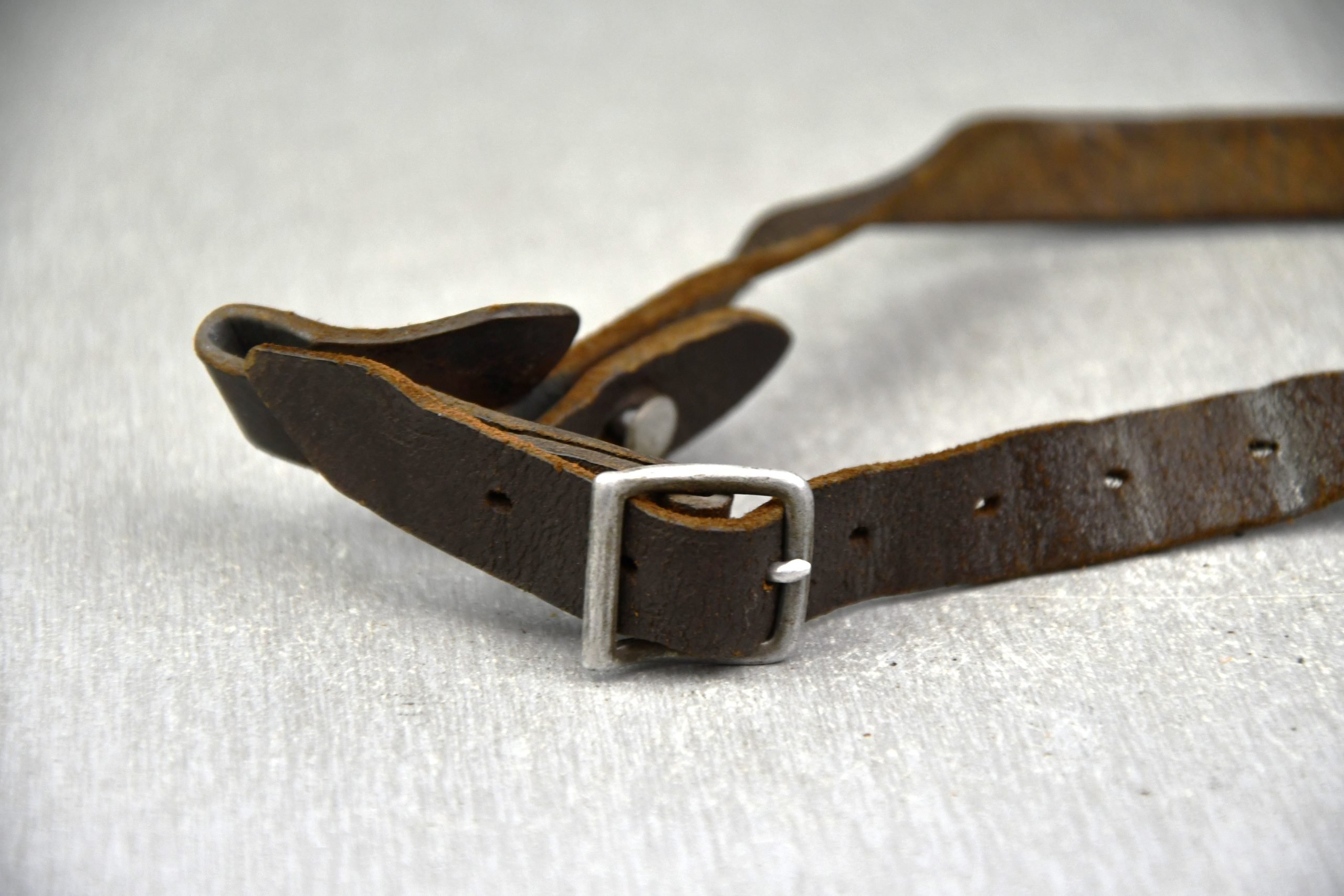 Early Luftwaffe helmet chin strap with LBA stamp 1939 — image 2