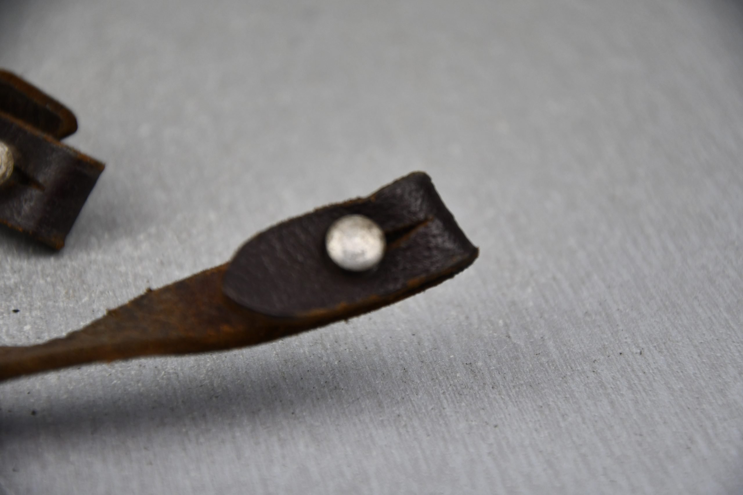 Early Luftwaffe helmet chin strap with LBA stamp 1939 — image 6