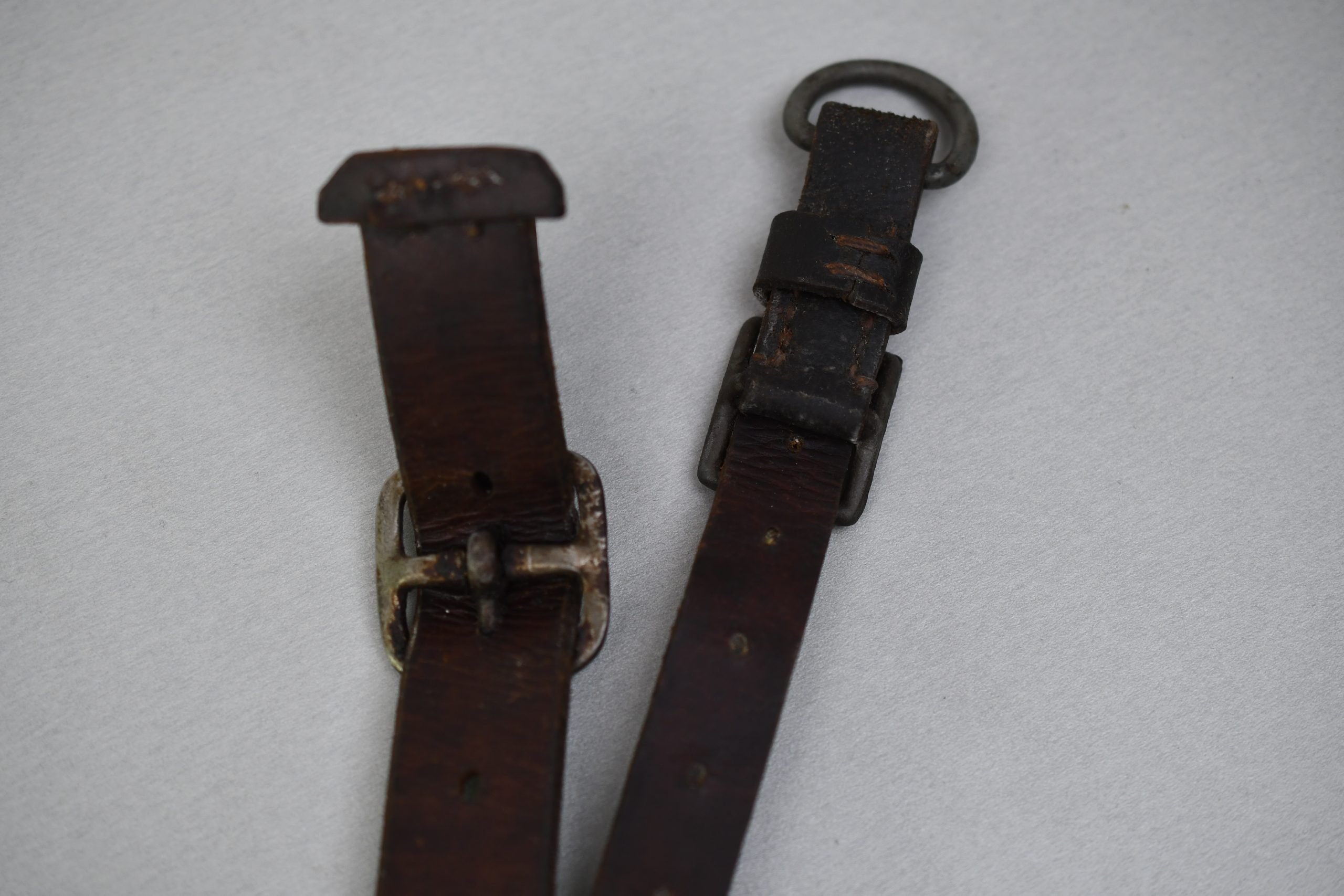 Wehrmacht leather Y-straps 'Koppeltragegestell' with RBNr. — image 4