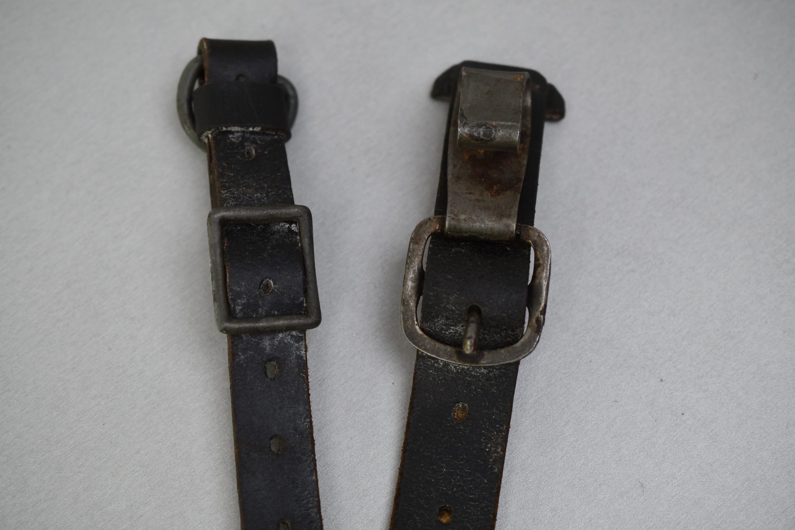 Wehrmacht leather Y-straps 'Koppeltragegestell' with RBNr. — image 5