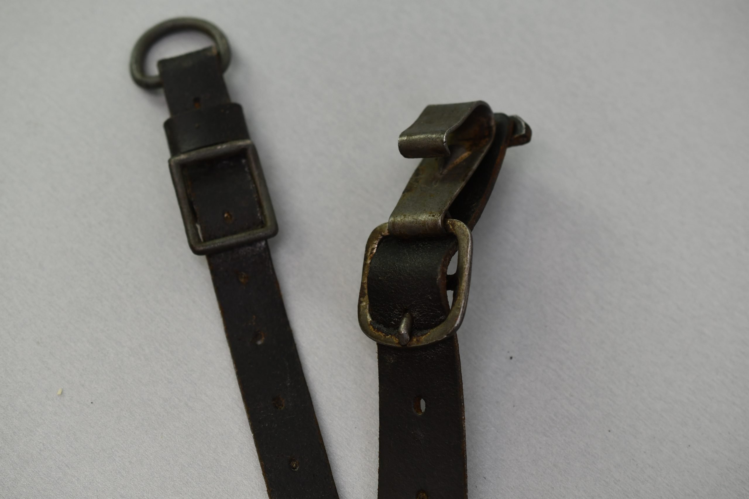 Wehrmacht leather Y-straps 'Koppeltragegestell' with RBNr. — image 6