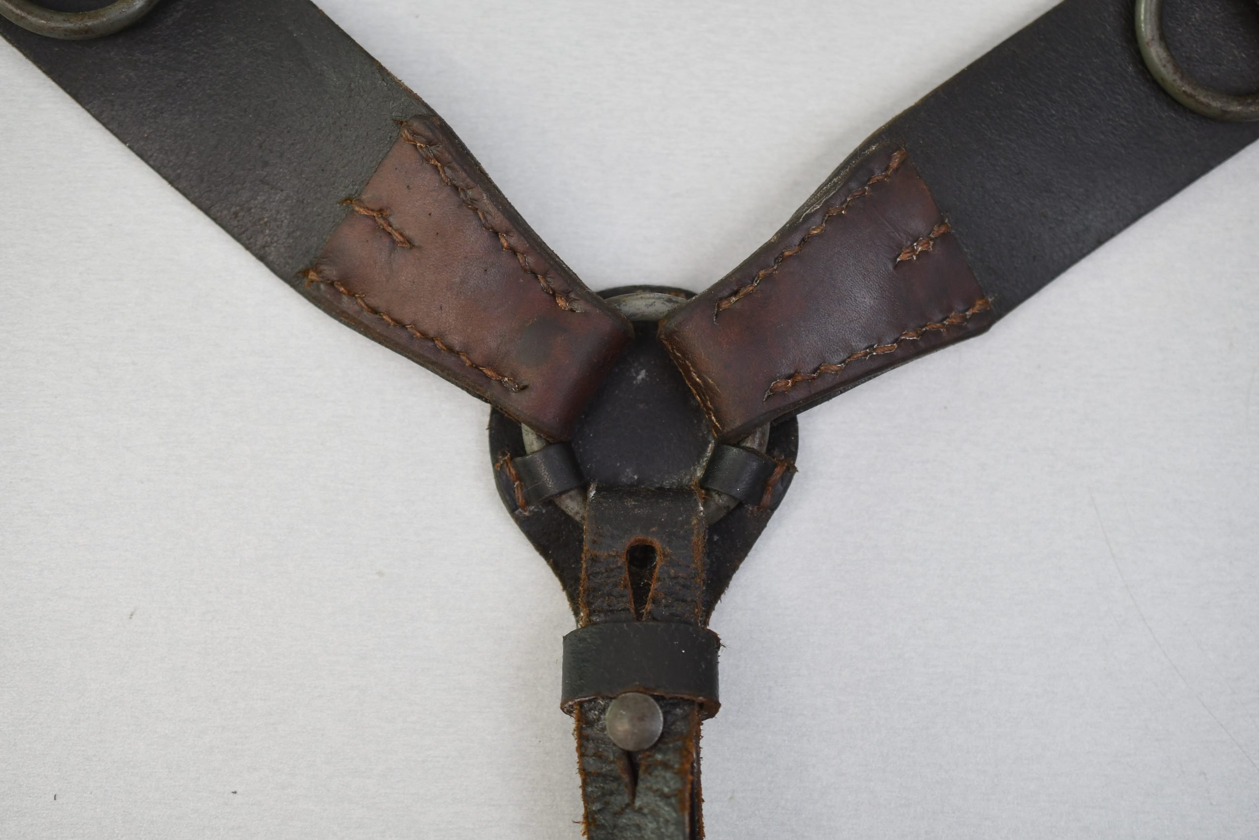 Wehrmacht leather Y-straps 'Koppeltragegestell' with RBNr. — image 7