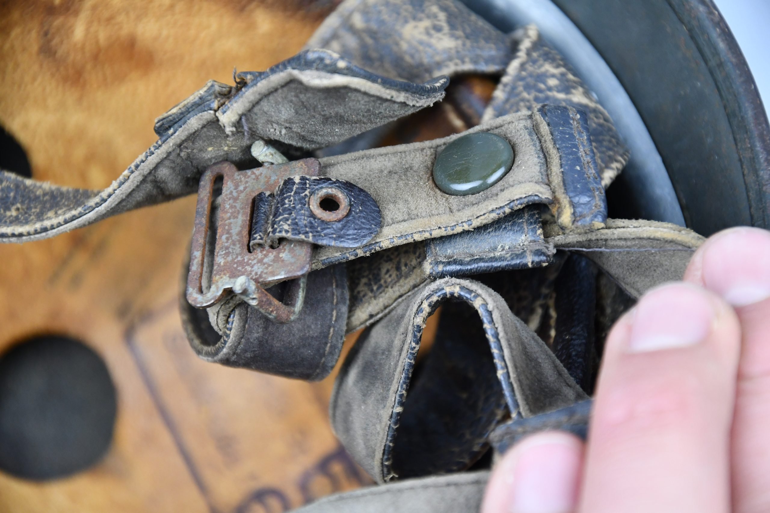 M38 Luftwaffe no decal paratrooper 'Fallschirmjäger' subtle camouflage helmet ckl68 named — image 16