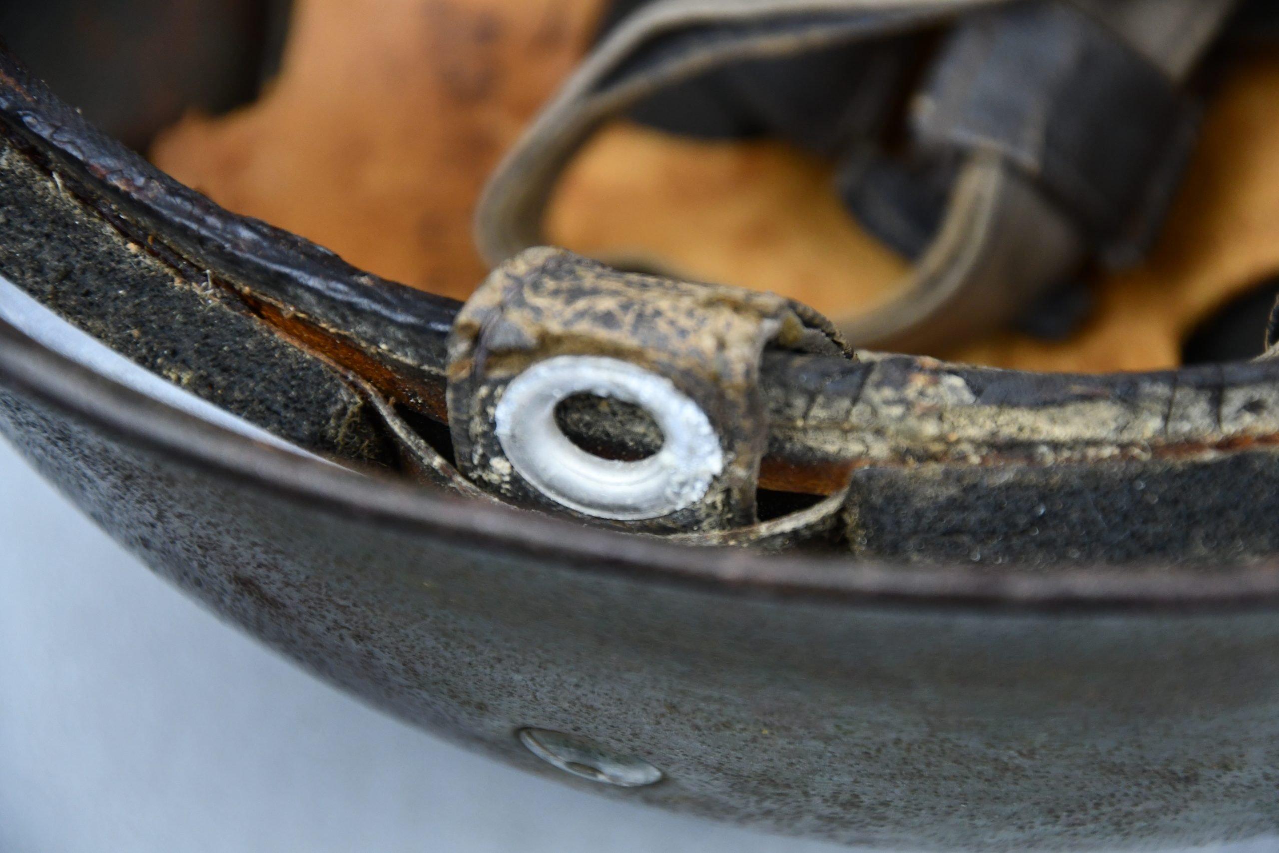 M38 Luftwaffe no decal paratrooper 'Fallschirmjäger' subtle camouflage helmet ckl68 named — image 17