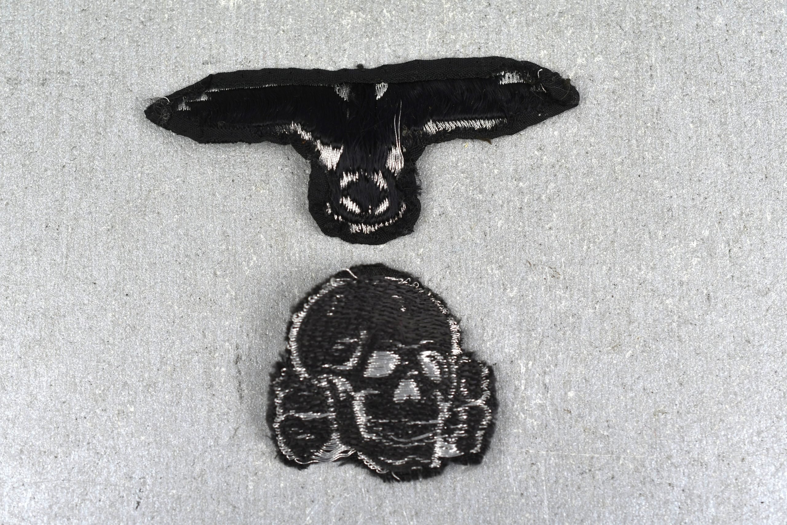Waffen-SS officer flatwire 'BeVo' cap skull 'Totenkopf'and eagle — image 4