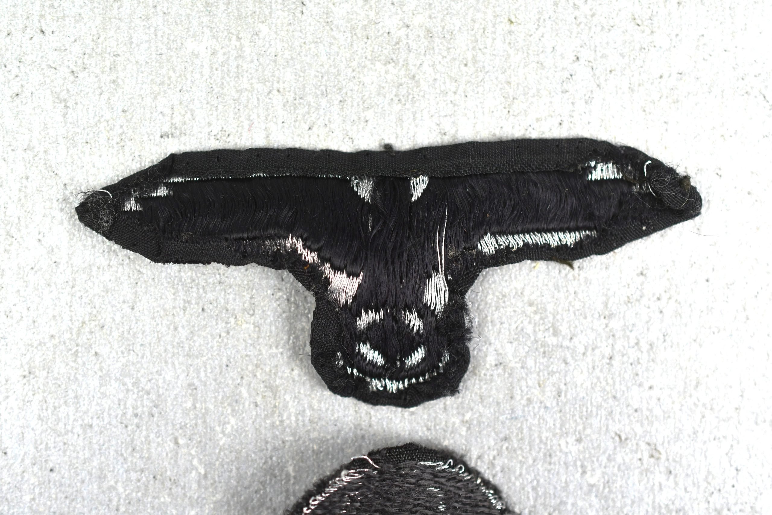 Waffen-SS officer flatwire 'BeVo' cap skull 'Totenkopf'and eagle — image 5