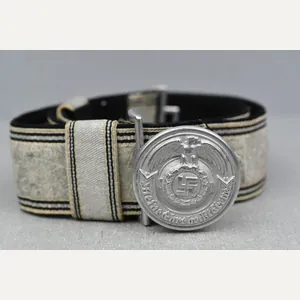 SS officer dress belt 'Feldbinde'with buckle by Overhoff