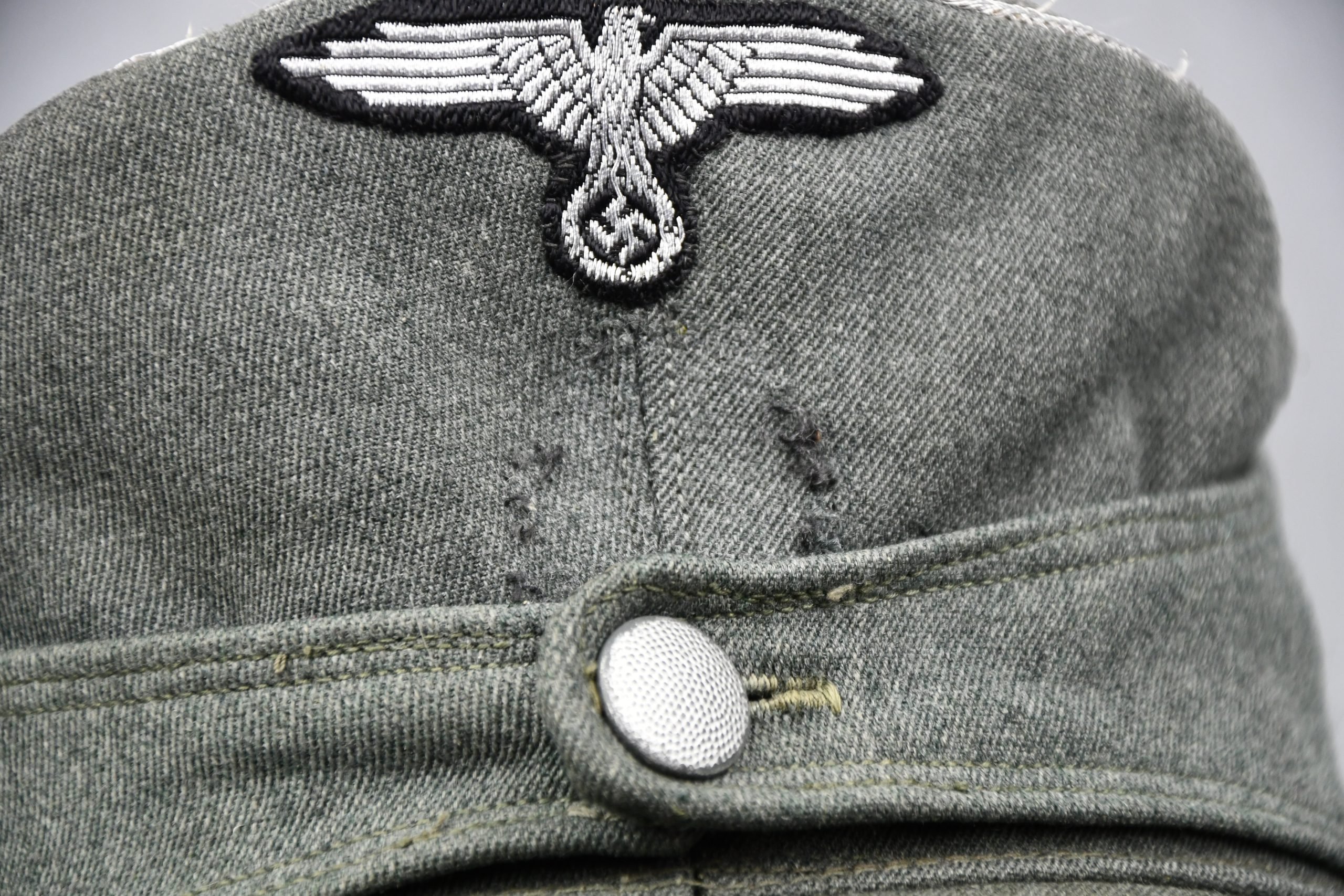 M43 Waffen-SS officers single button field cap in gabardine — image 4