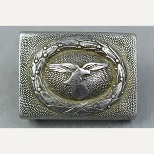 Luftwaffe aluminum belt buckle by A. Baumeister 1938