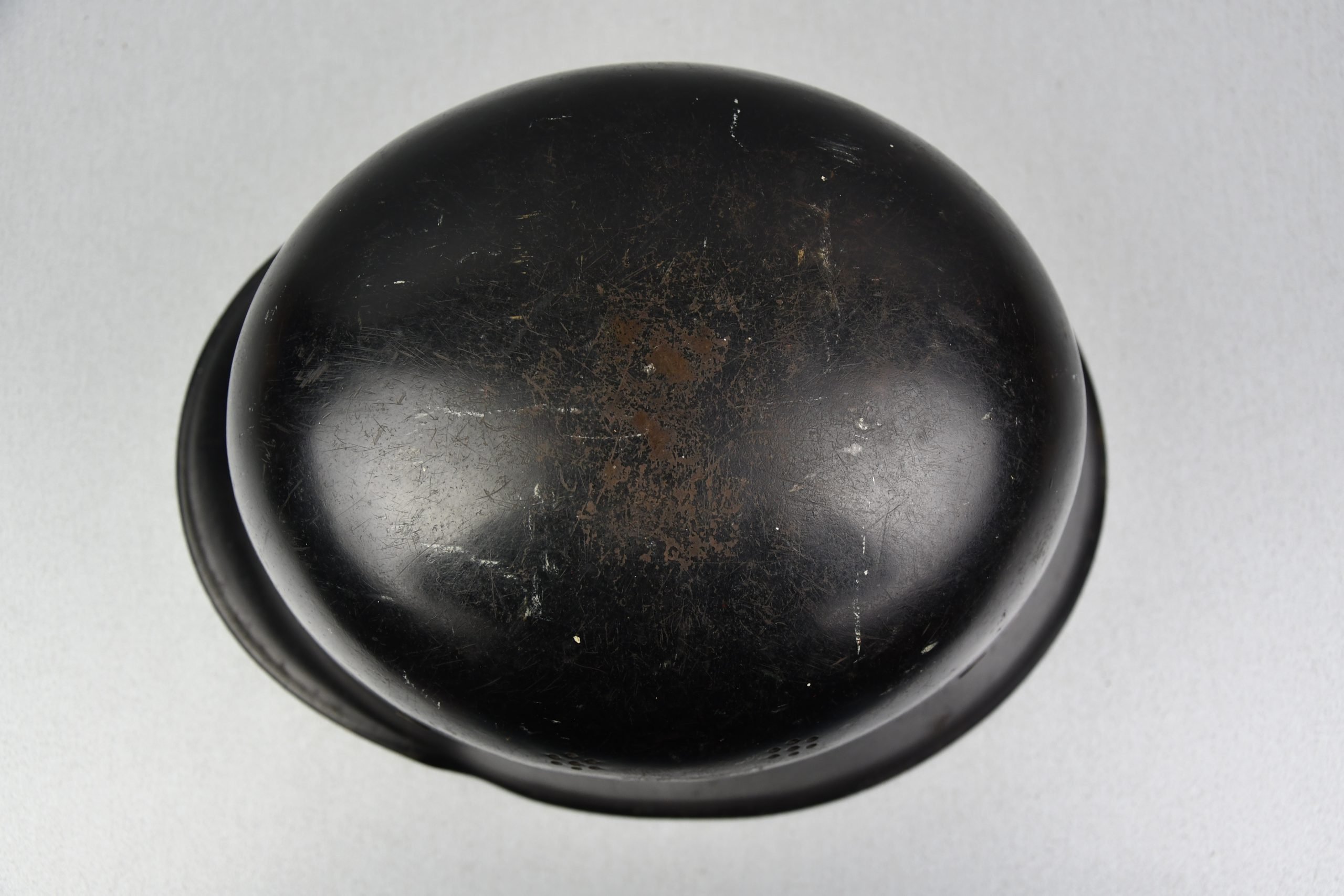 M34 fireman (Feuerwehr) double decal light weight steel helmet by Quist — image 7