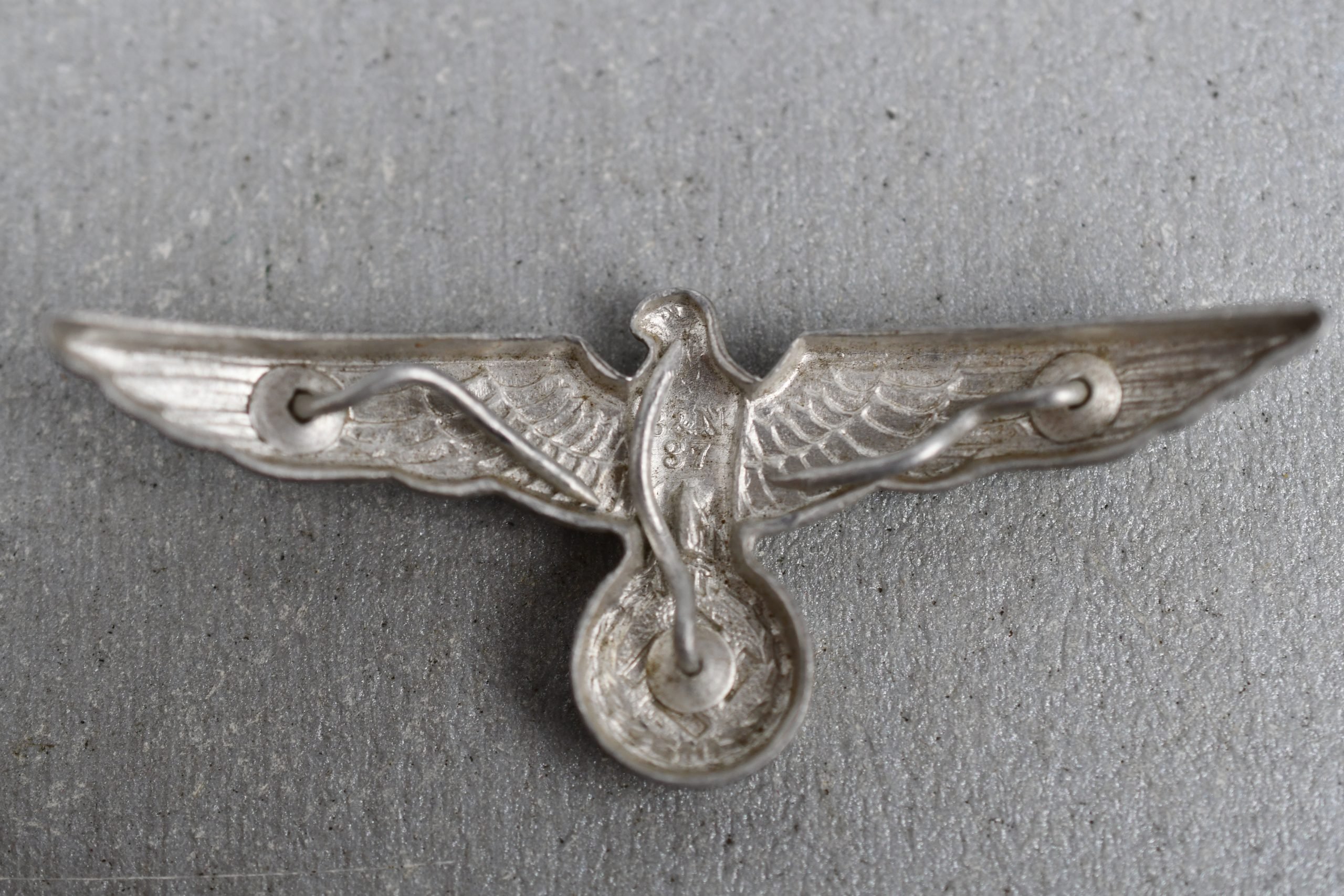 Army (Heer) aluminum visor cap eagle by B&N 1937 — image 2