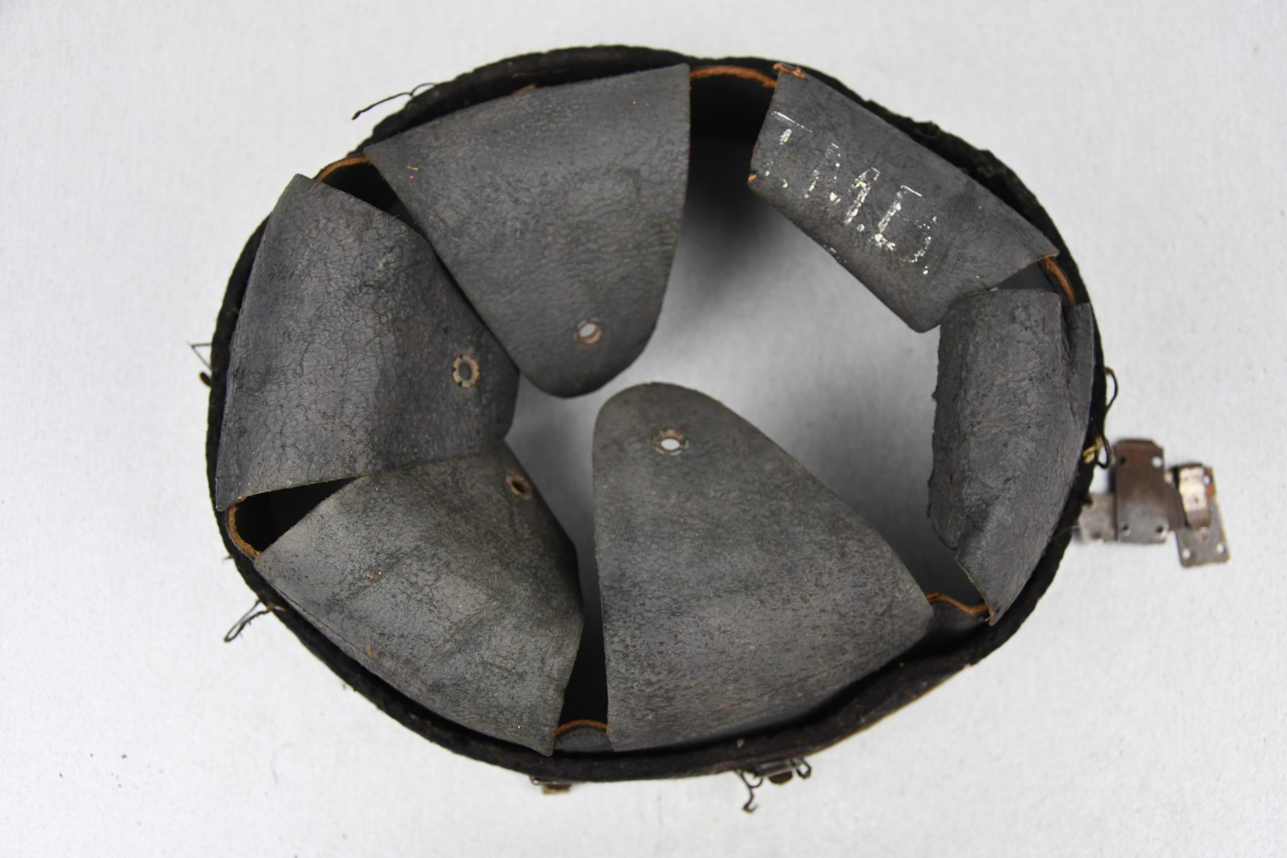 M31 Adrian helmet liner marked T.M.B — image 4