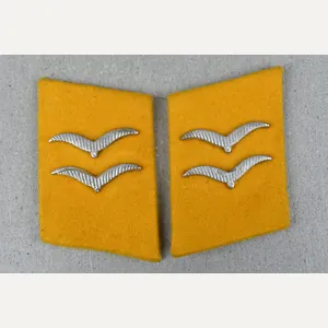 Luftwaffe 'Flieger' collar tabs for Pilot or Fallschirmjäger for Obergefreiter
