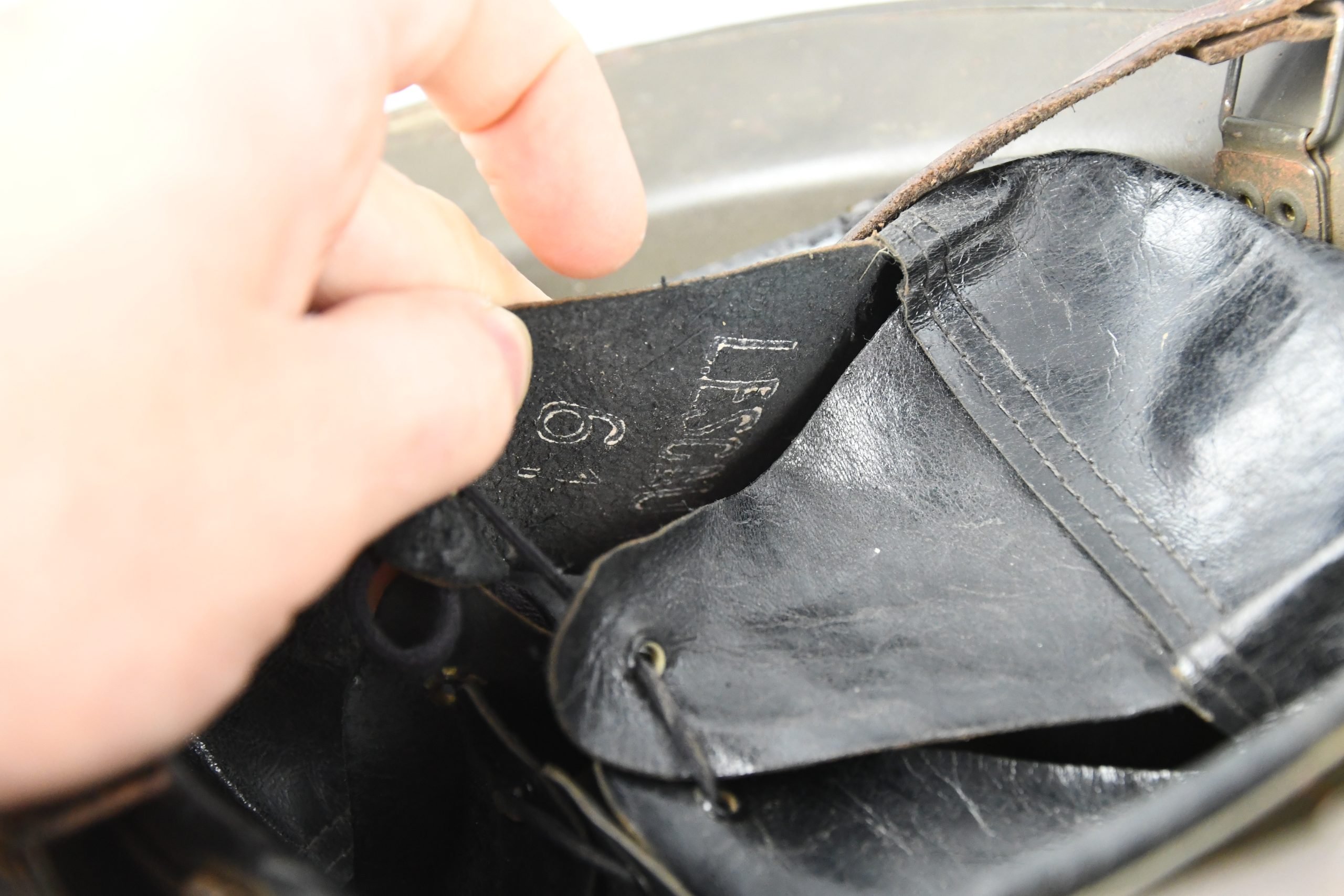 WW2 M1931 Belgian Adrian helmet by Lescaut big size 61 — image 11