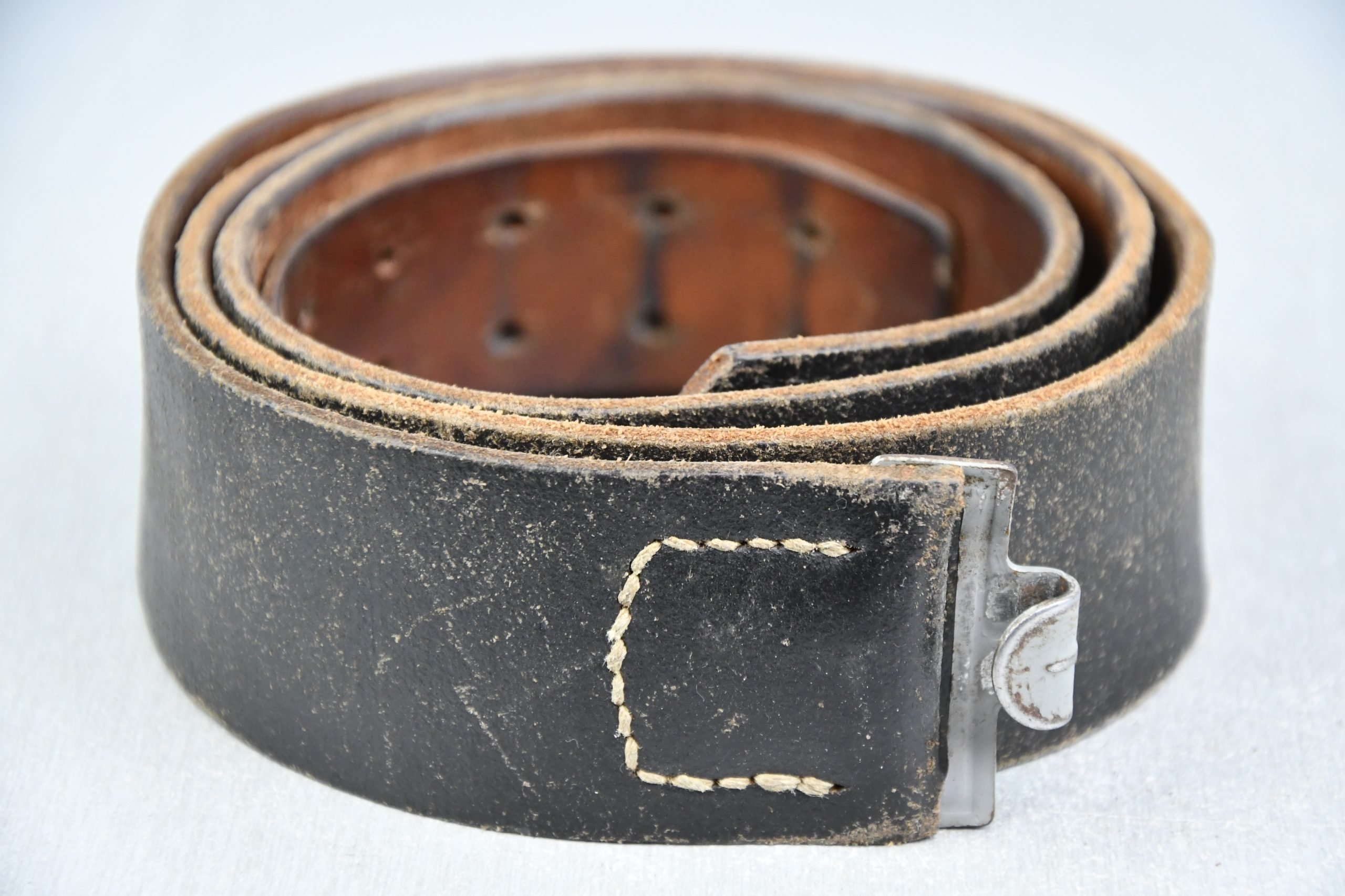 Wehrmacht/SS leather equipment belt ca.1941