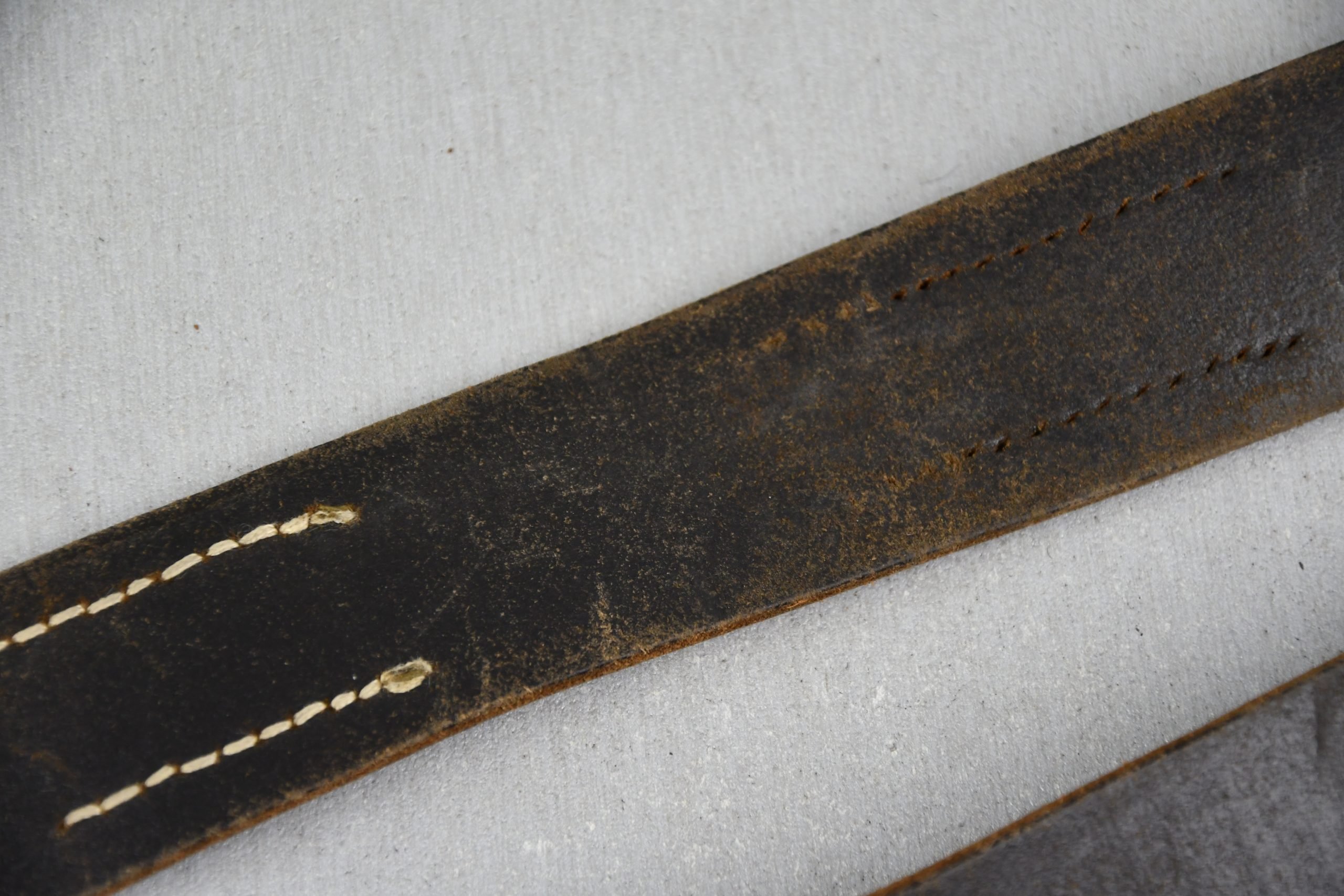 Wehrmacht/SS leather equipment belt ca.1941 — image 6