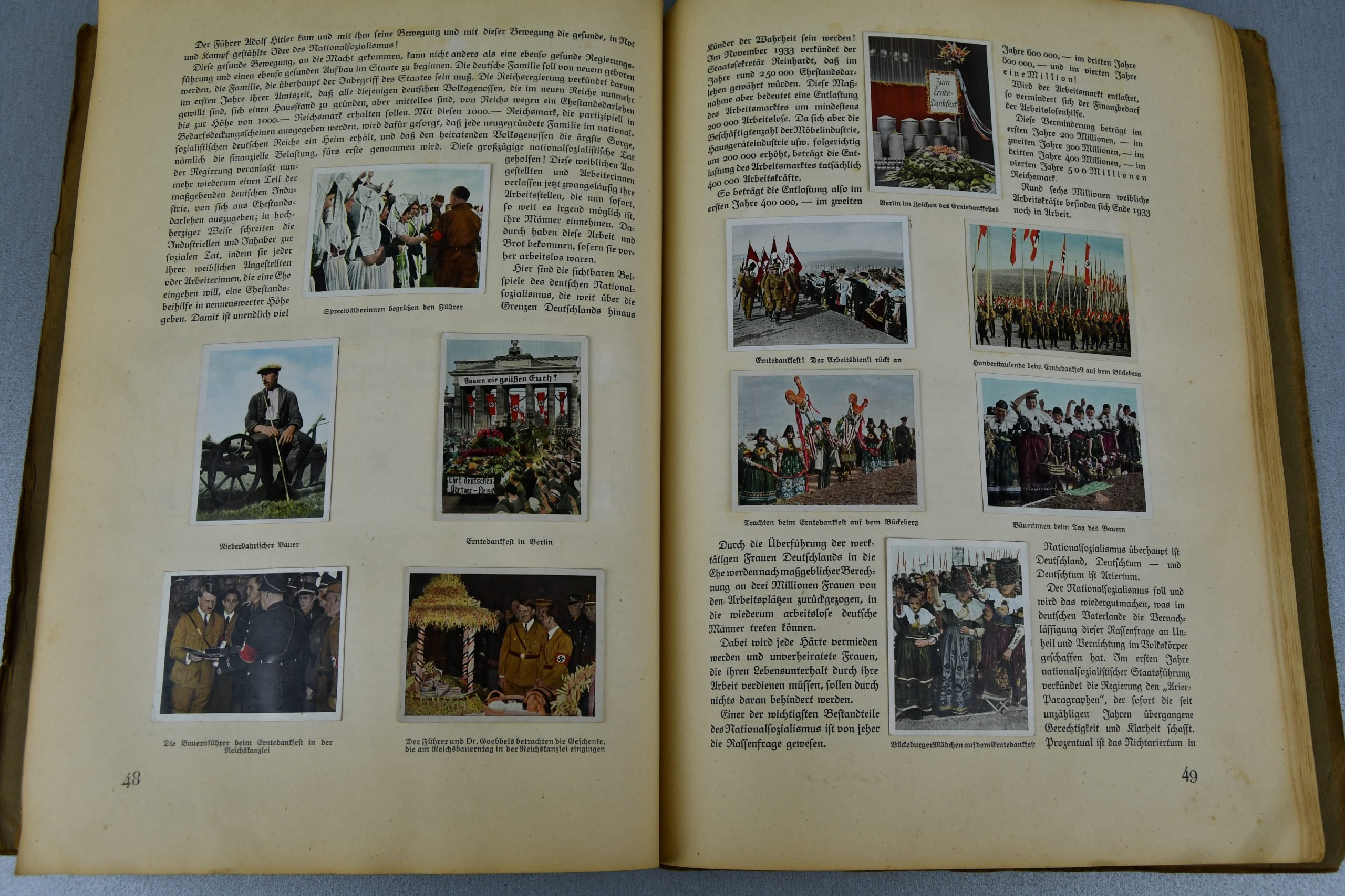 Nazi 1934 Cigarette Album 'Der Staat Der Arbeit und des Friedens – Ein Jahr Regierung fully complete — image 4