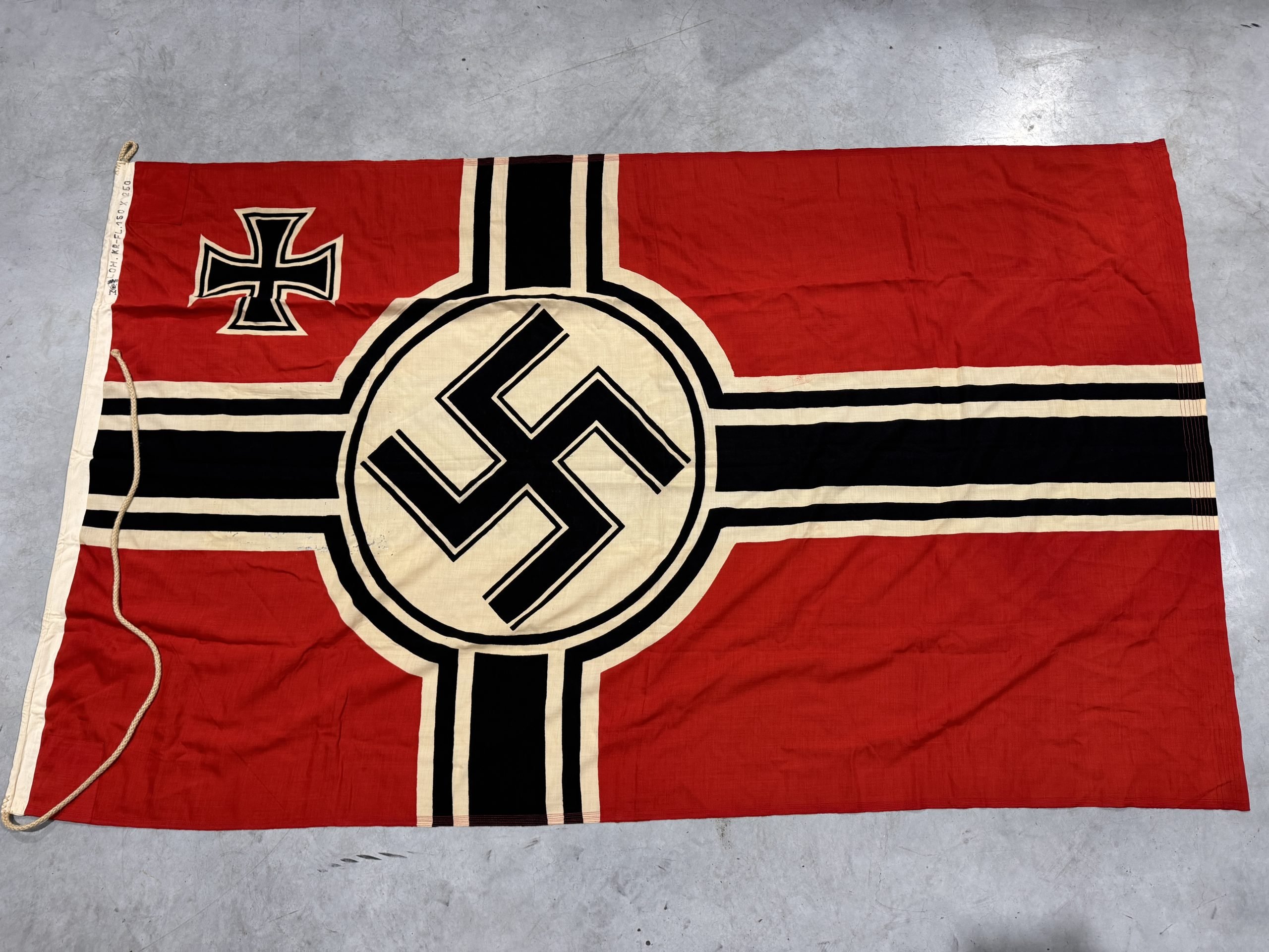 Navy (Kriegsmarine) battle flag 'Kriegsflagge' 150×250 by LOH