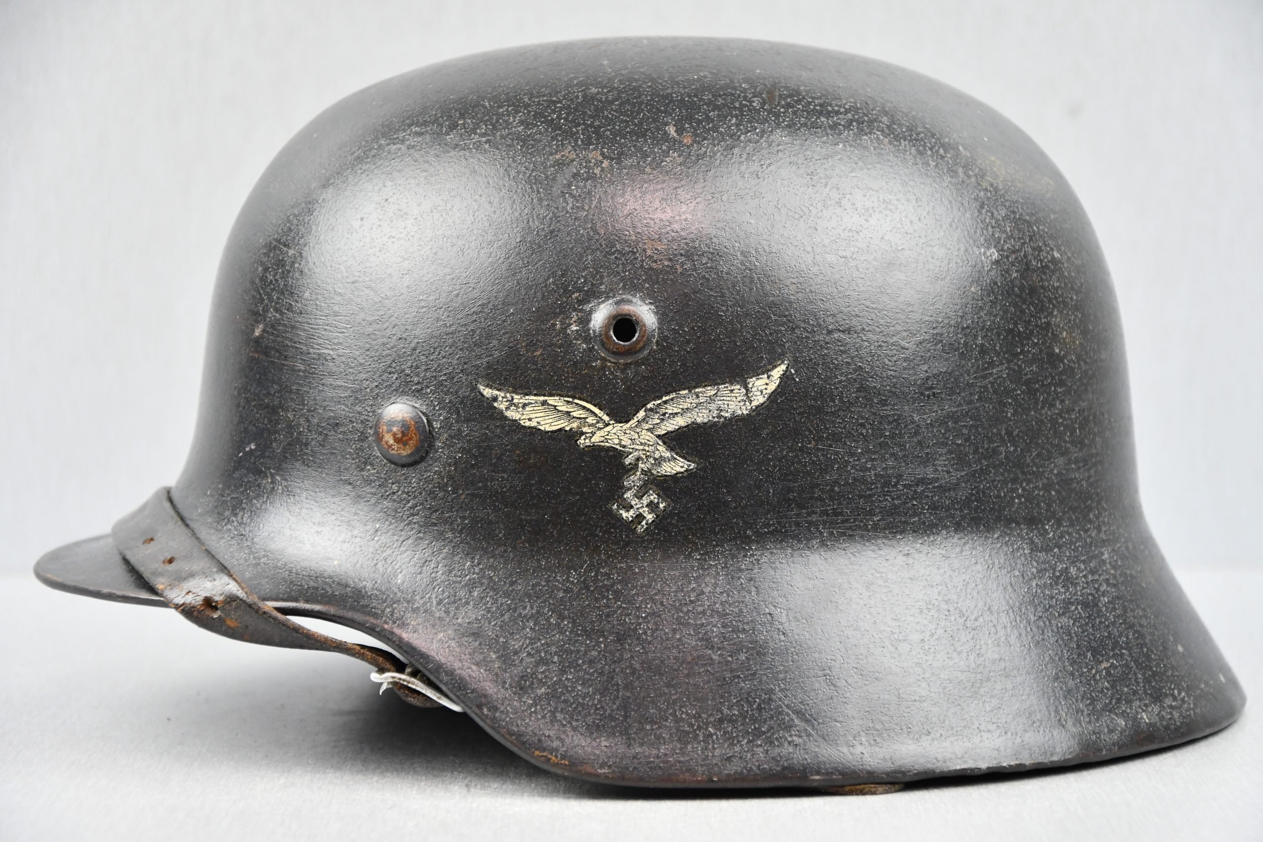 M40 Luftwaffe single decal steel helmet hkp64