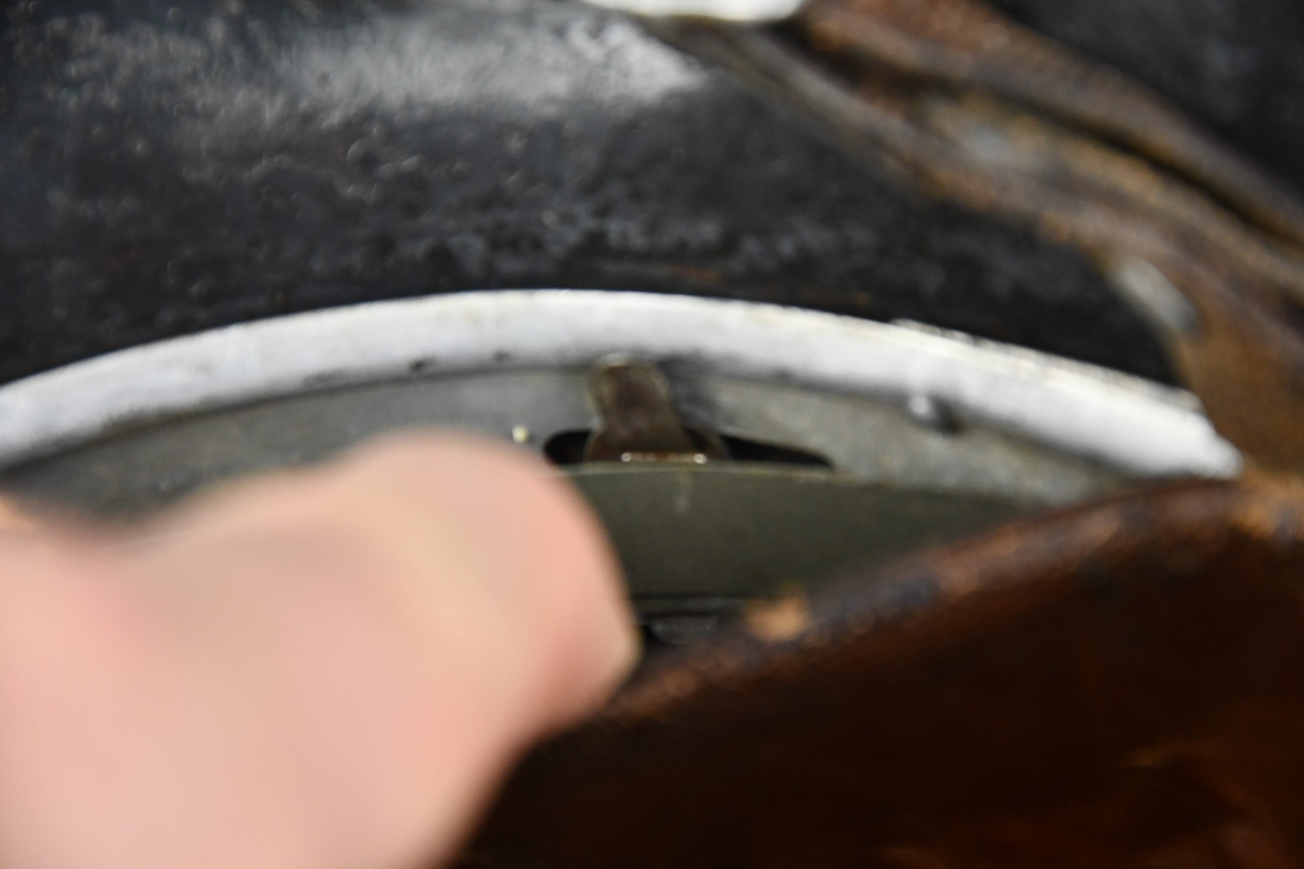 M40 Luftwaffe single decal steel helmet hkp64 — image 14