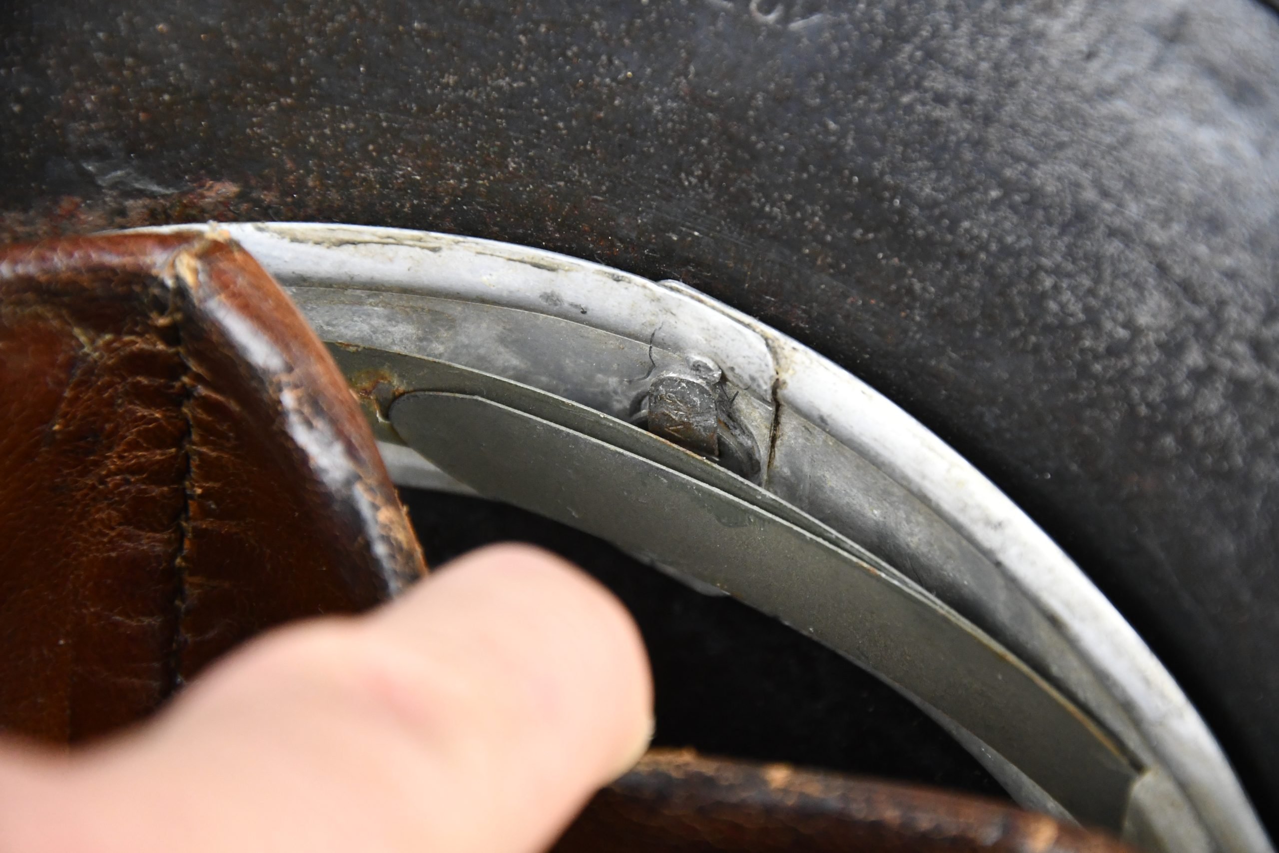 M40 Luftwaffe single decal steel helmet hkp64 — image 15