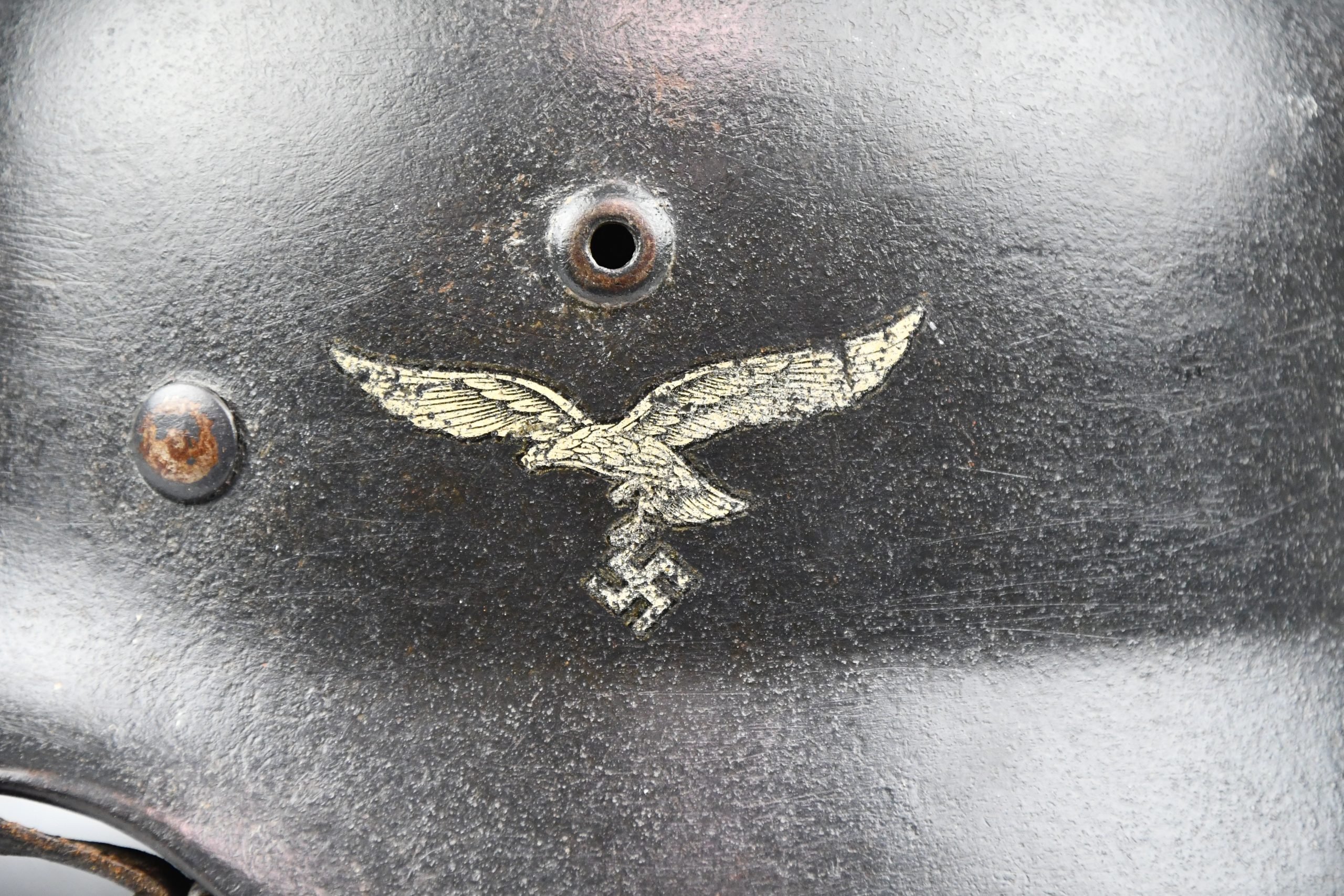 M40 Luftwaffe single decal steel helmet hkp64 — image 2