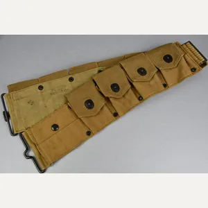 WW1 USA 9 pocket cartdrige ammunition belt by Plant Bros. …