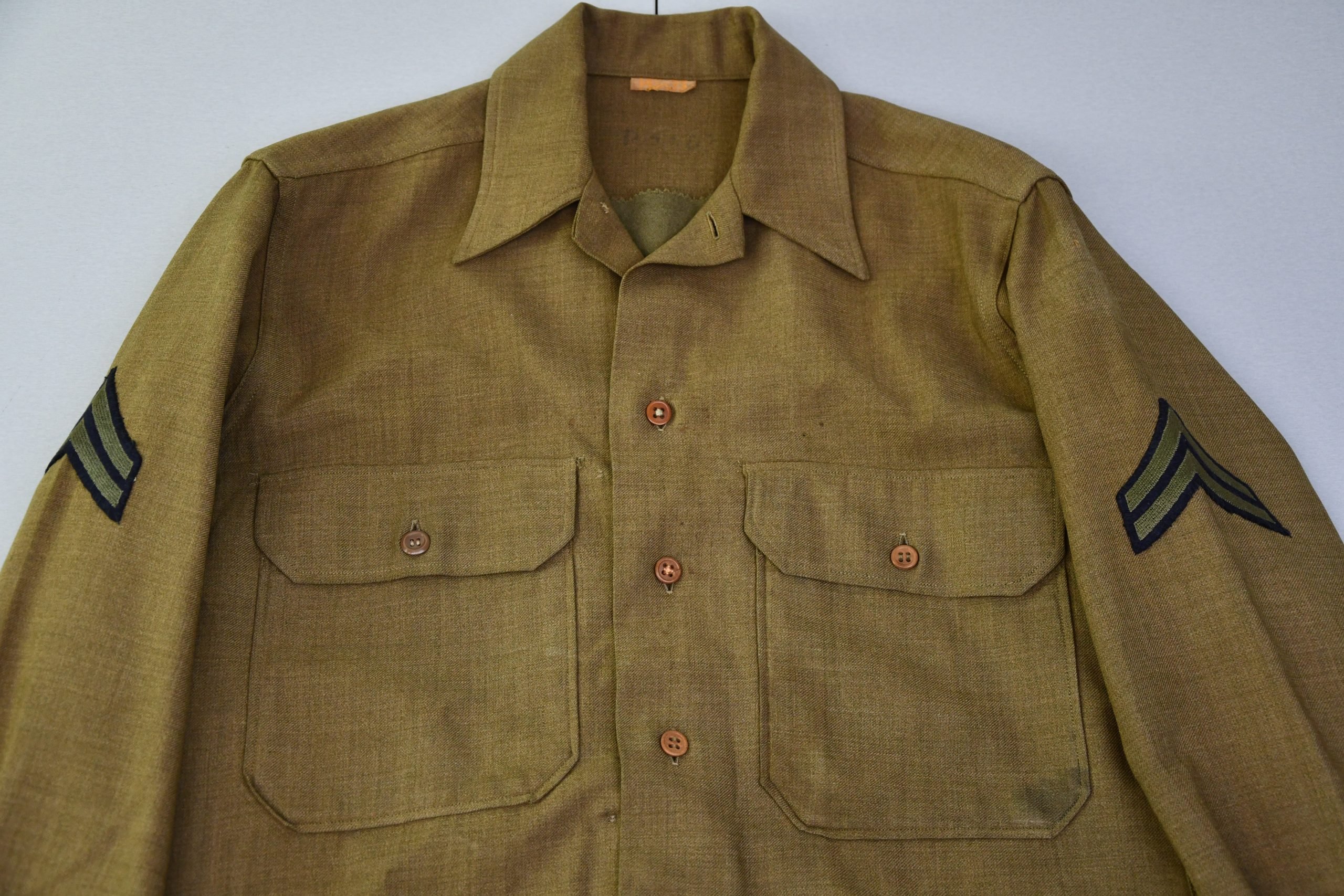 US WW2 army wool service shirt for corporal — image 2