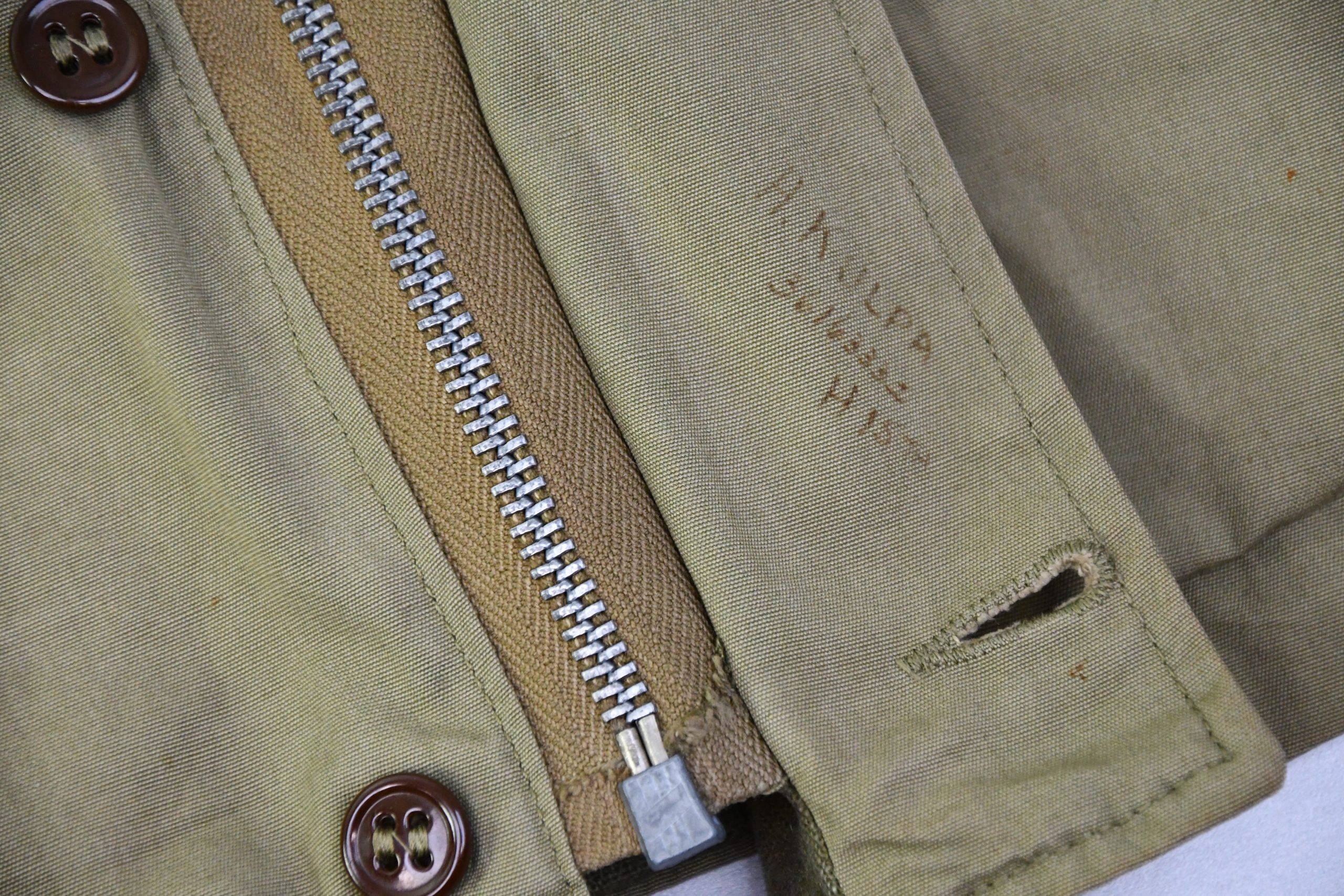 US WW2 M-1941 field jacket named Sergeant H. Kulpa — image 8
