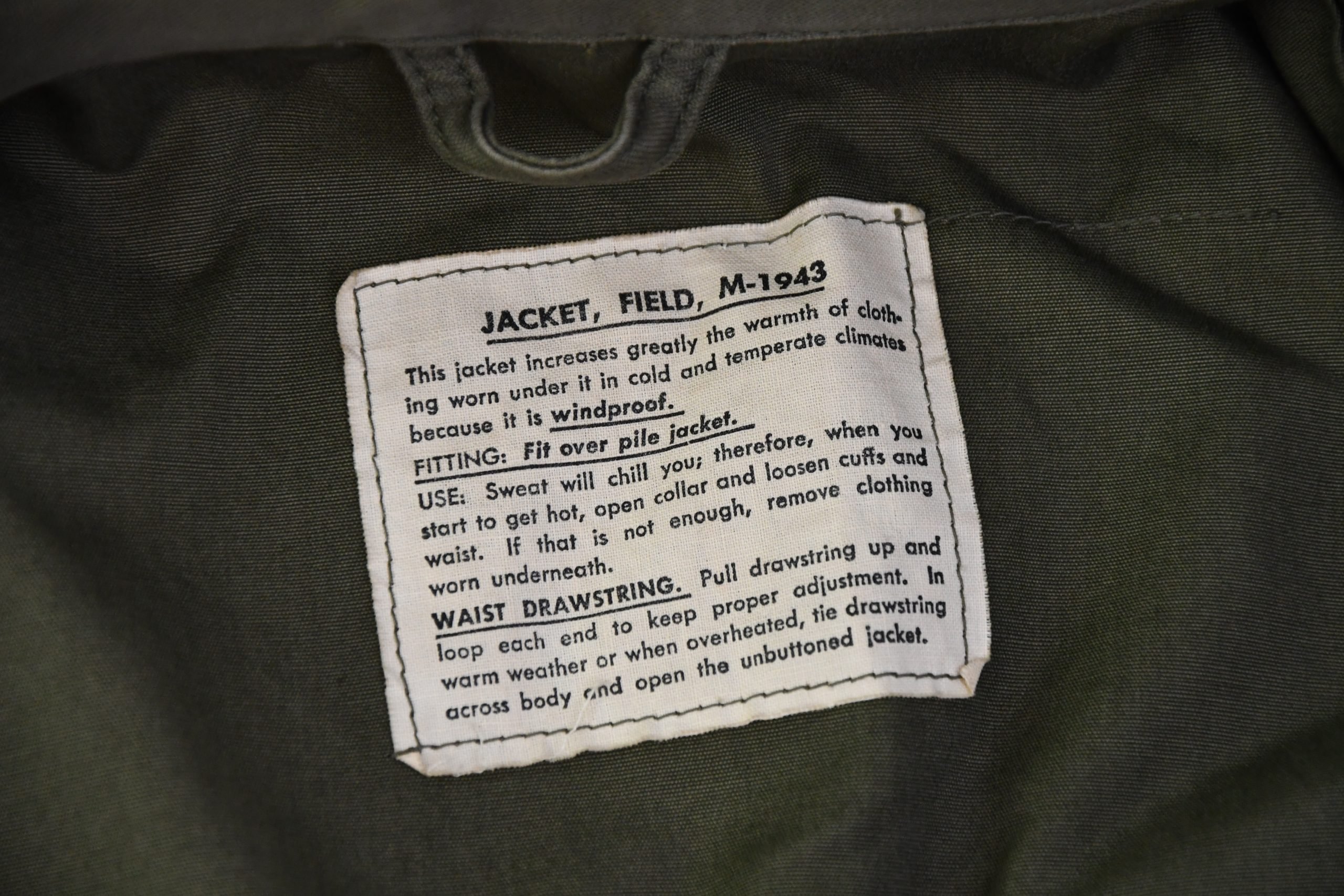 US WW2 M-1943 field jacket first sergeant 2nd Infantry Div. 1944 — image 8