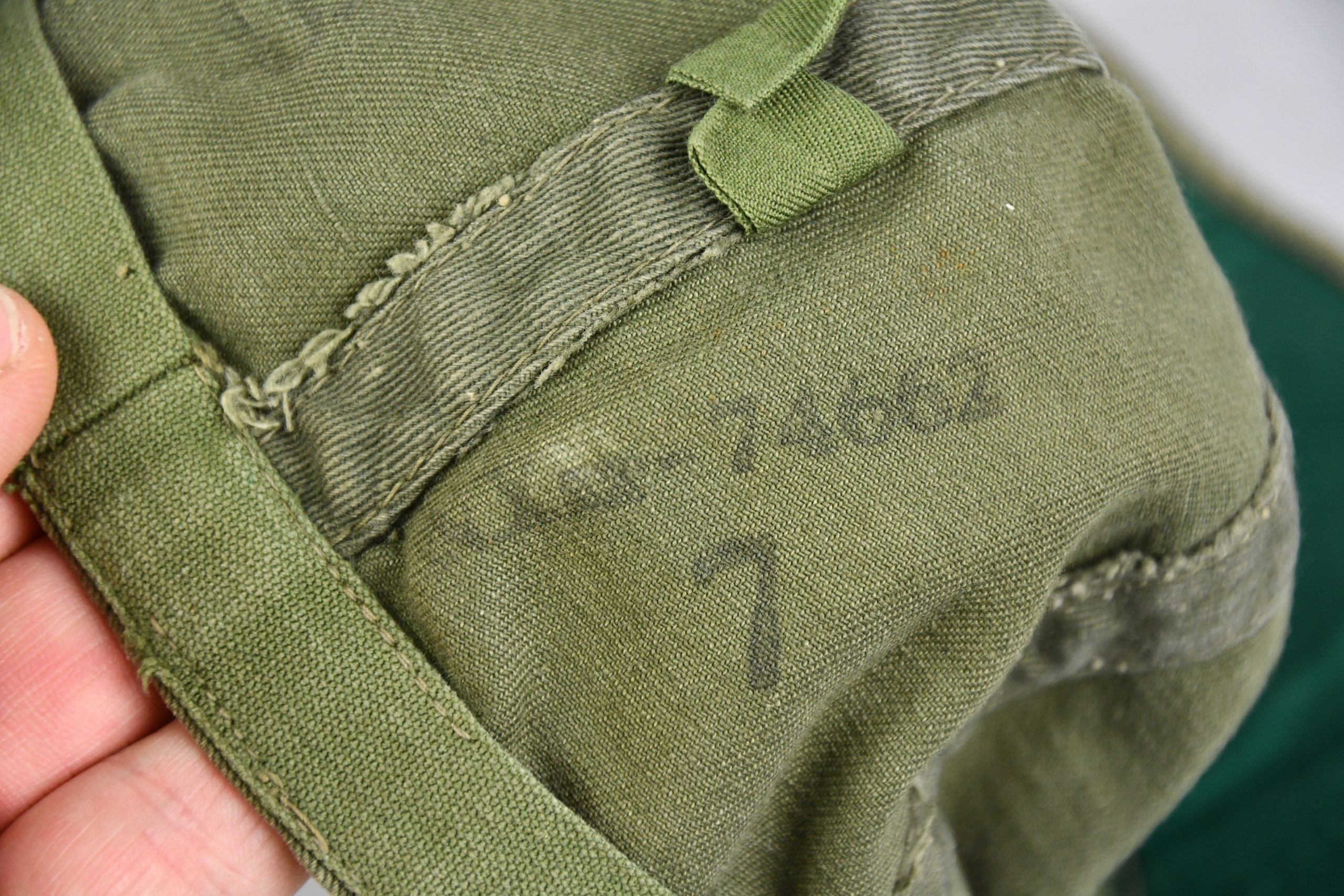 WW2 US Navy N-3 HBT Cap — image 6