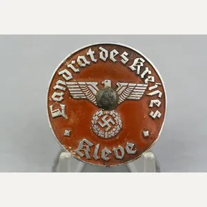 WW2 German 'Landrat des Kreises Klev' licence plate vehicle plaque
