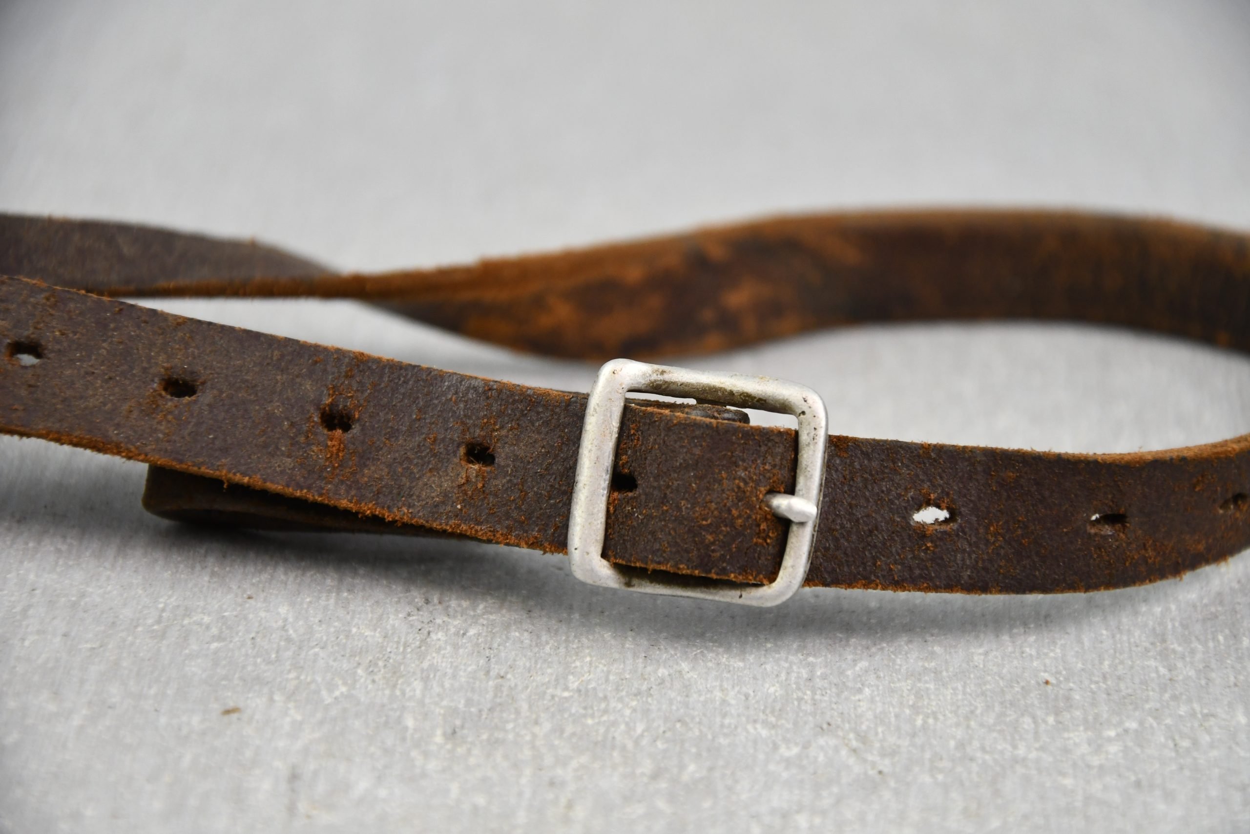 Luftwaffe chocolate brown helmet chin strap — image 2