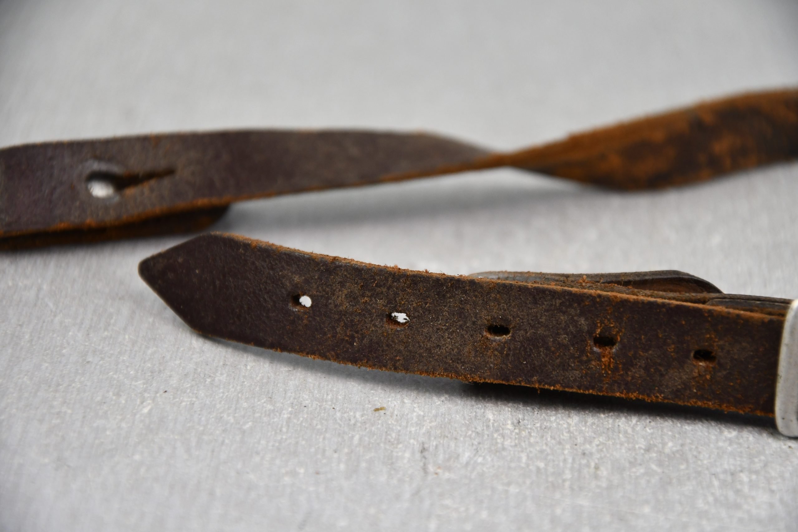 Luftwaffe chocolate brown helmet chin strap — image 3