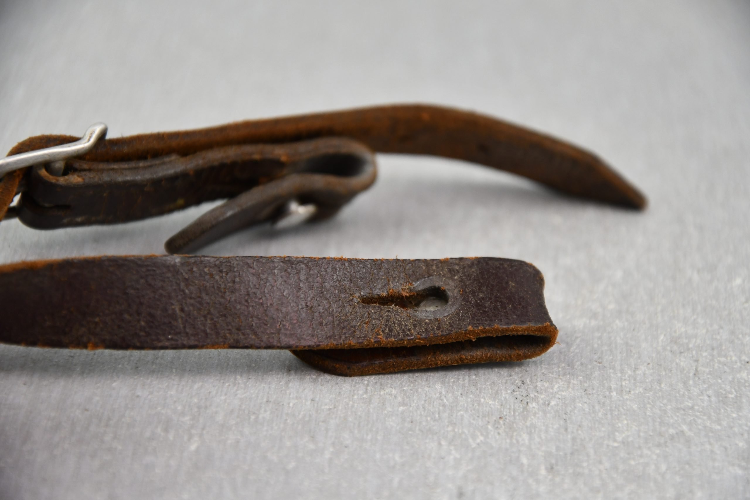Luftwaffe chocolate brown helmet chin strap — image 6