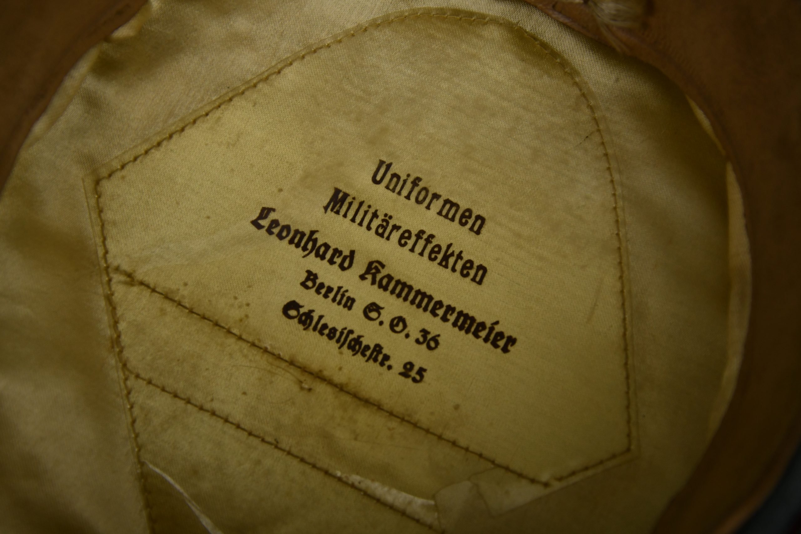 Army (Heer) artillery enlisted visor cap 'Schirmmütze'by Leonhard Kammermeier — image 13