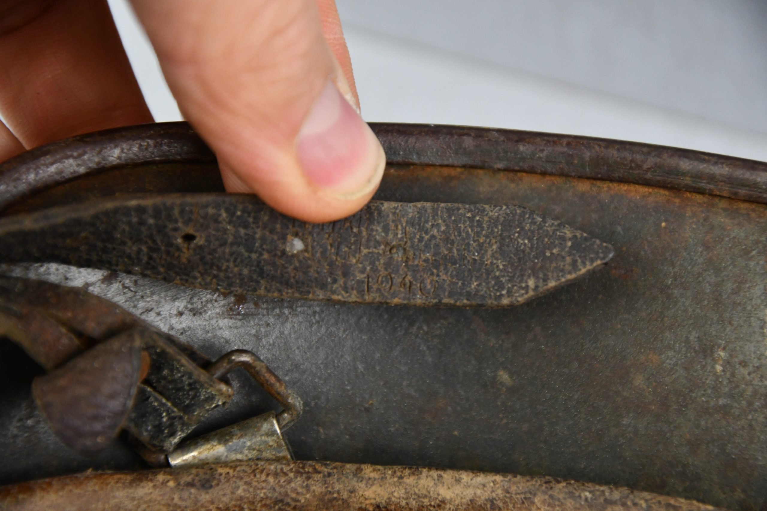 M40 army (Heer) 'Afrikakorps' tropical 'tan camouflage' steel helmet ET64 — image 13