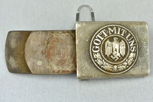 Army (Heer) aluminum belt buckle by Schmidt & Co. 1937