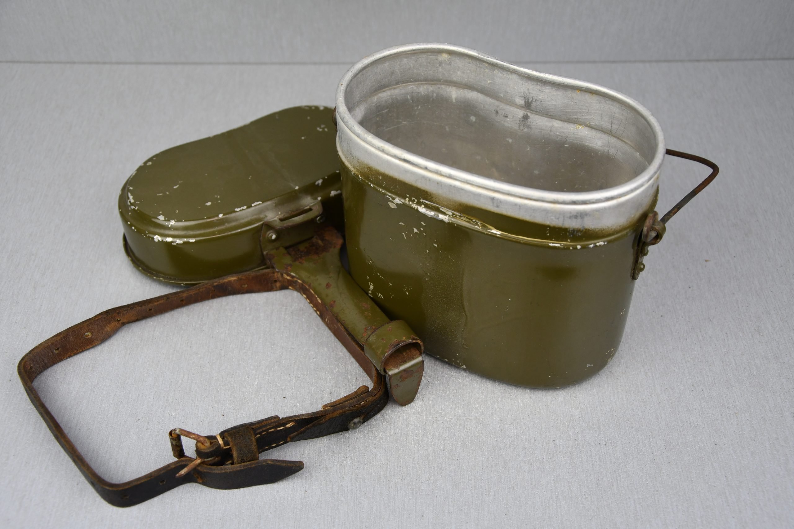 M31 Wehrmacht mess kit by MN 1944 in aluminum with strap — image 8