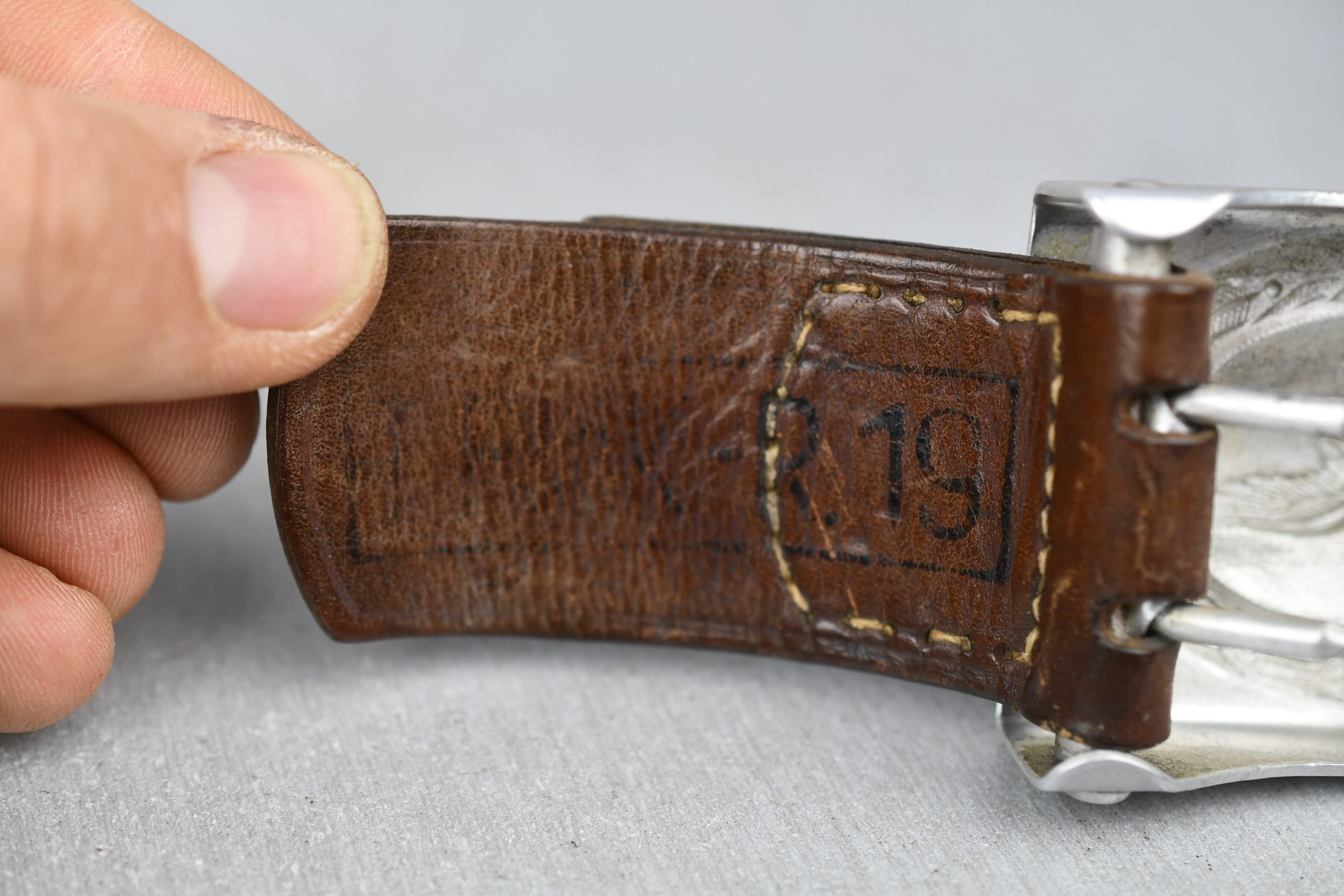 Luftwaffe aluminum belt buckle by A.D. Baumeister 1939 — image 7