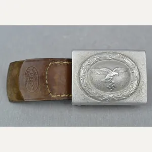 Luftwaffe aluminum belt buckle by A.D. Baumeister 1939